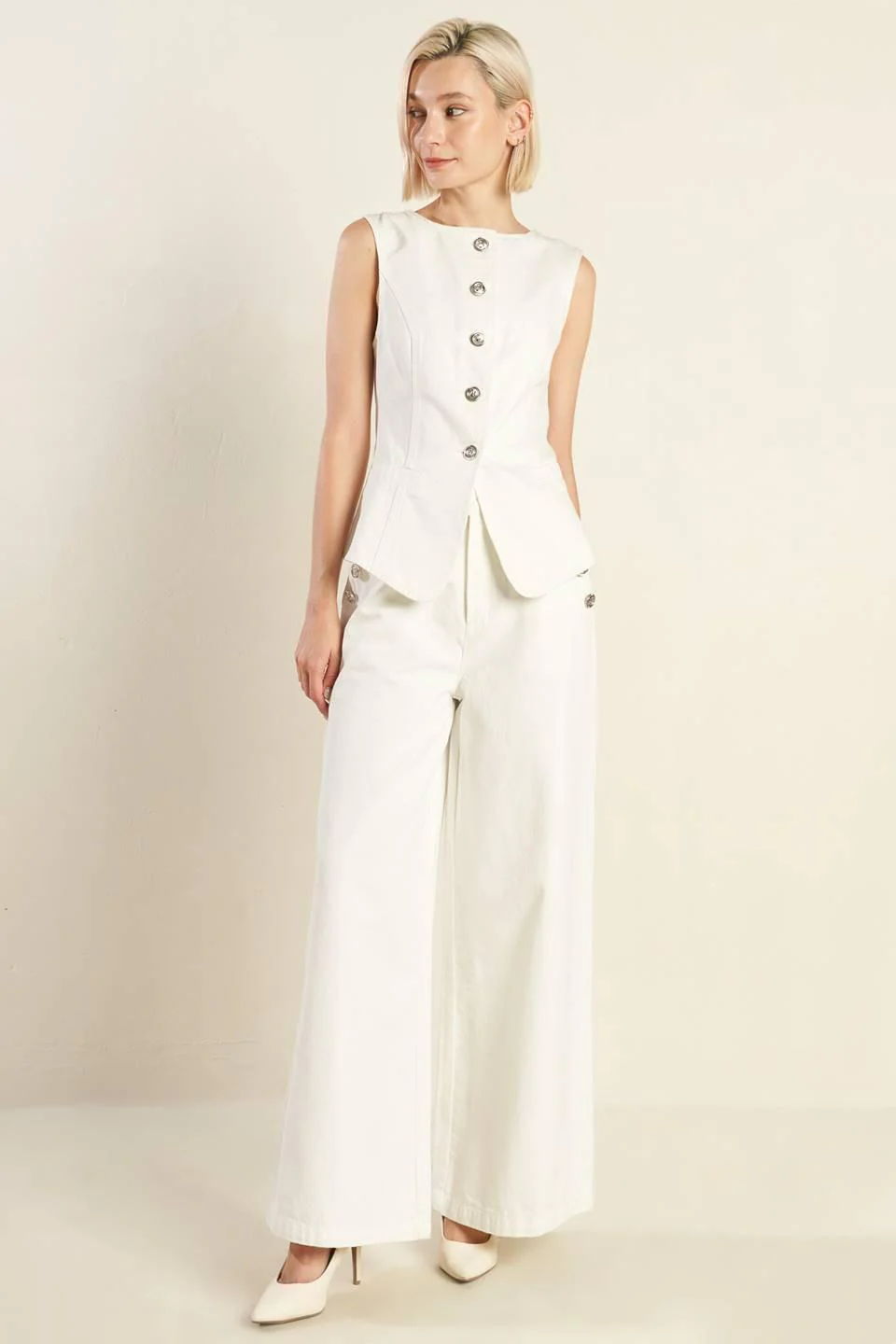 Delicate Hue Woven Vest - Image 7