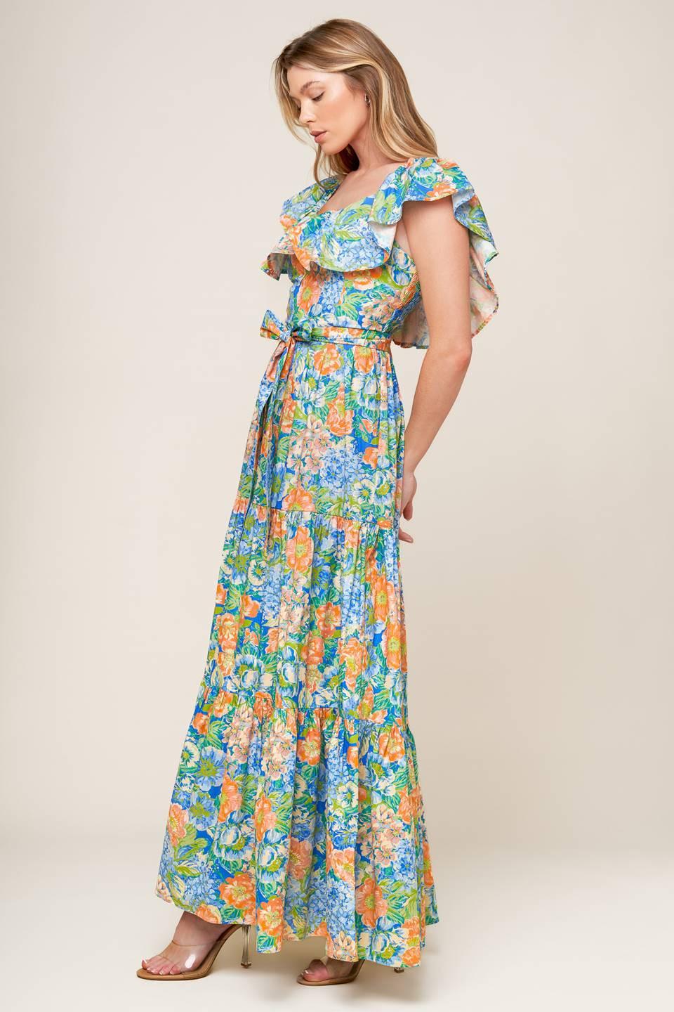 Delightful Garden Party Woven Maxi Dress - Image 5
