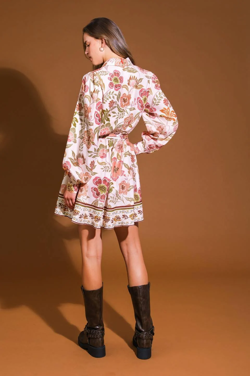 Desert Dawn Woven Mini Dress - Image 8