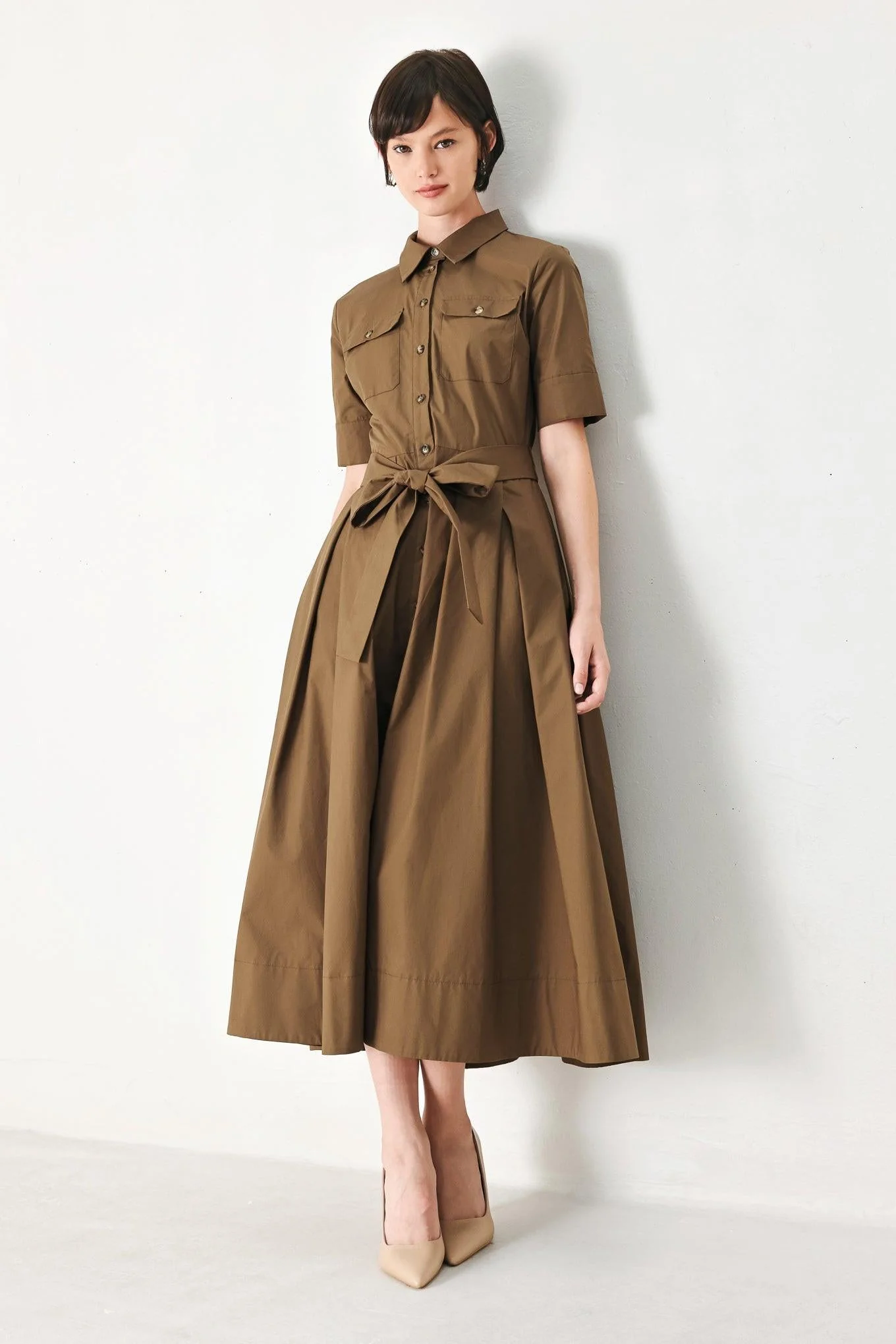 Desert Icon Woven Midi Shirt Dress - Image 12