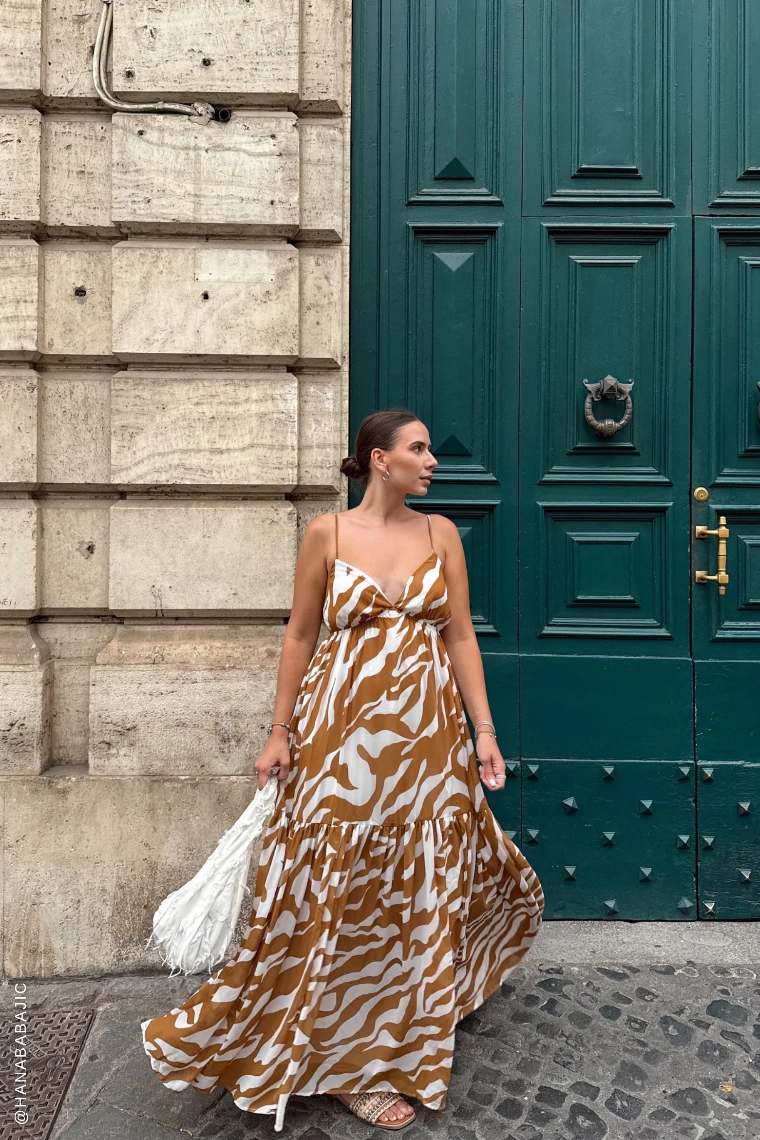 Dew Kiss Almond Woven Maxi Dress - Image 2