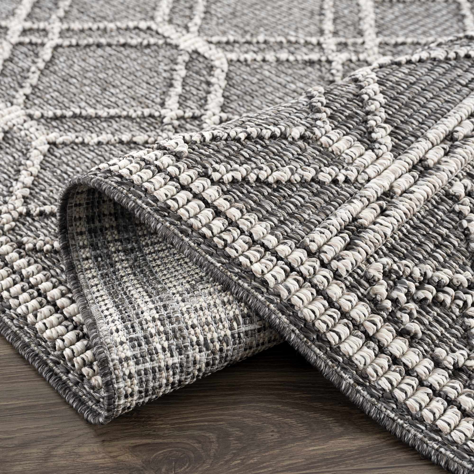 Diah Black & Bone Outdoor Area Rug - Clearance - Image 8