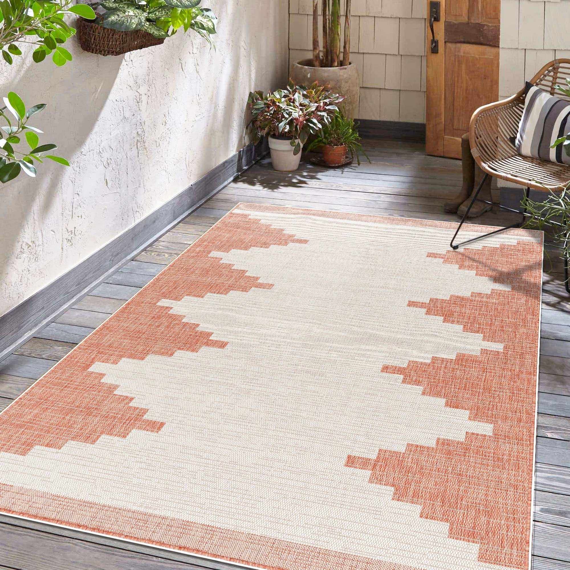 Djugun Peach Fuzz Indoor & Outdoor Area Rug - Image 2