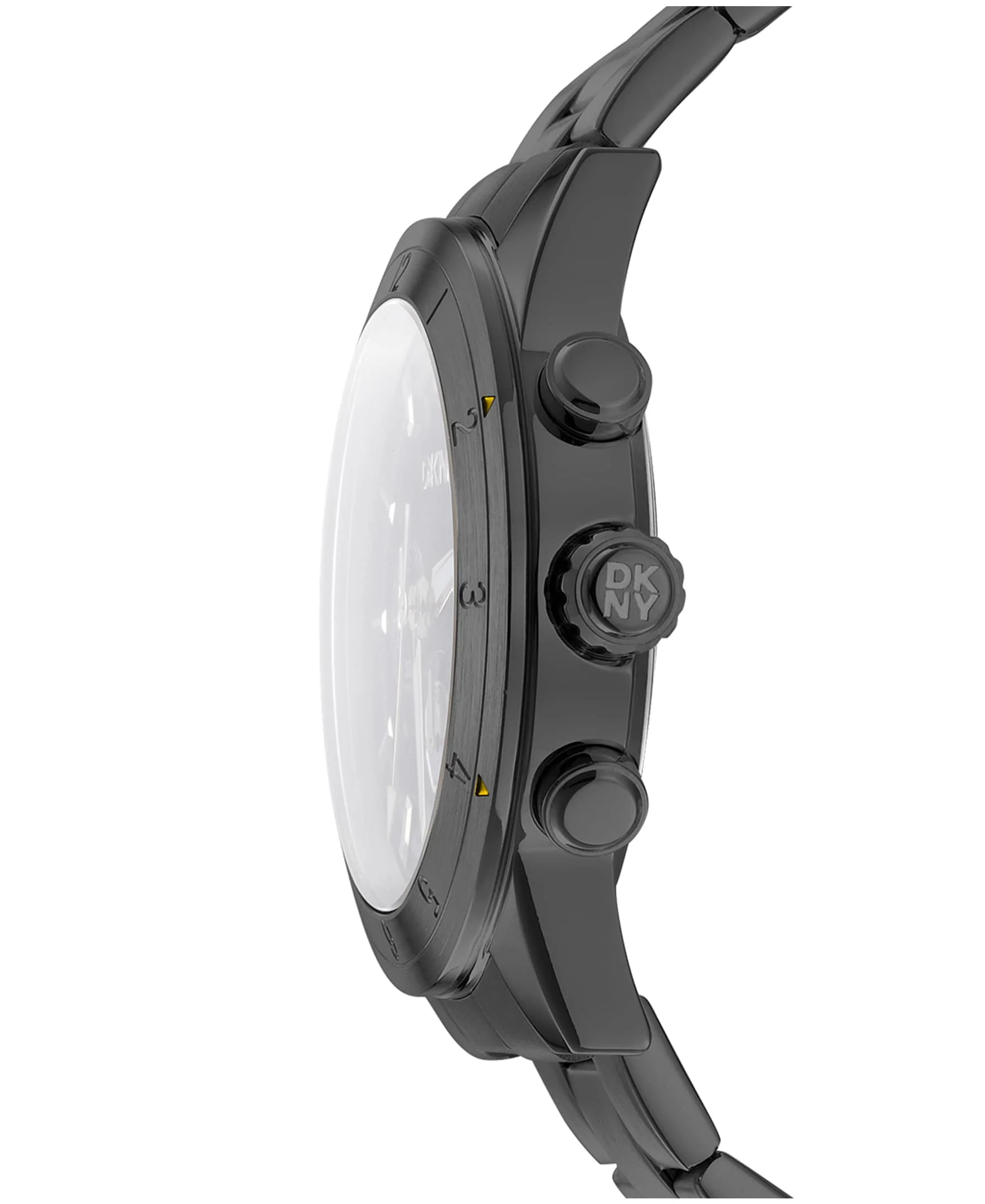 Dkny Men Watch, Black Color Case, Black Dial, Black Color Metal Bracelet, Chronograph, 10 Atm - Image 2