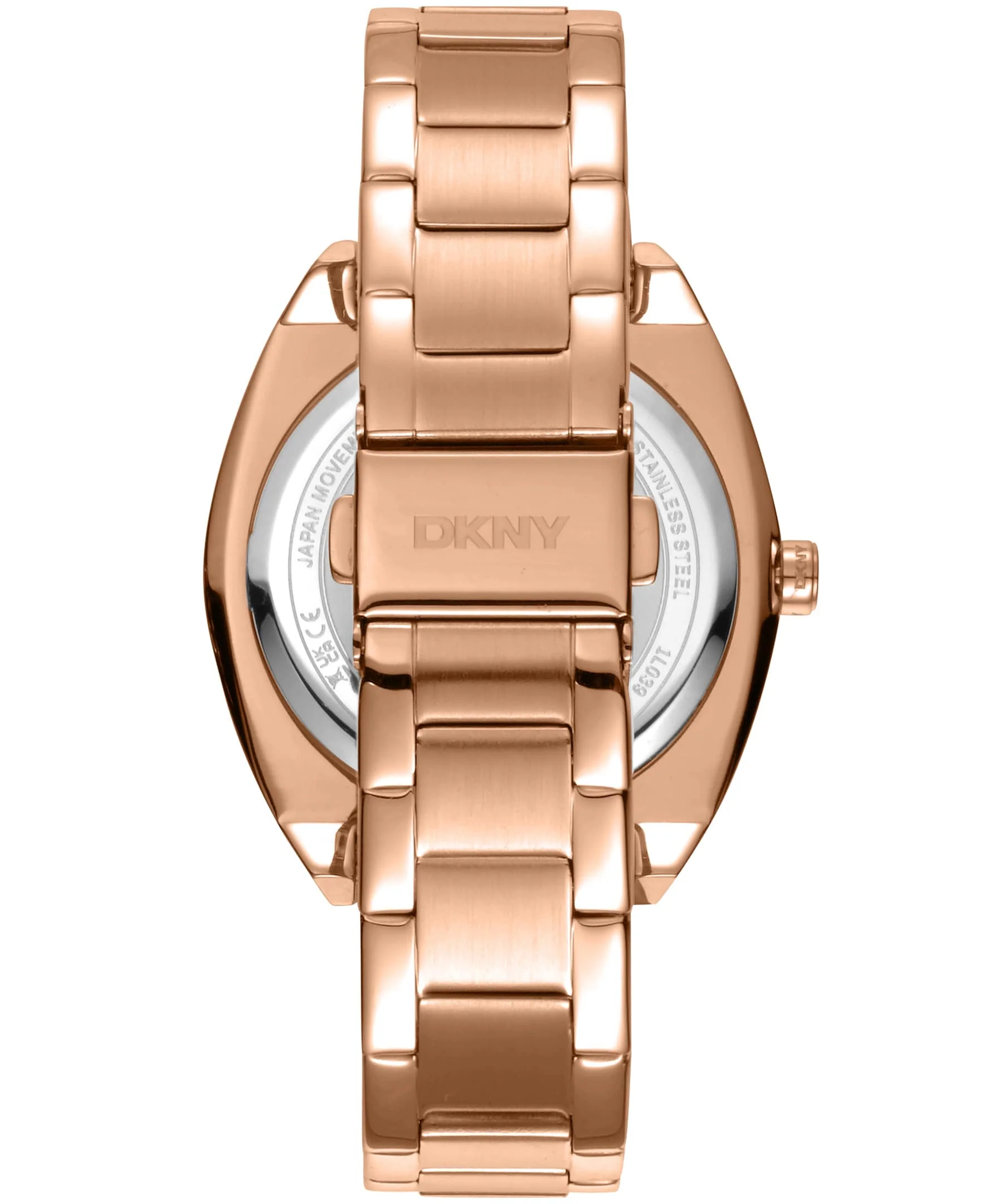 Dkny Women Watch, Rose Gold Color Case, Rose Gold Dial, Rose Gold Color Metal Bracelet, 3 Hands, 5 Atm - Image 5