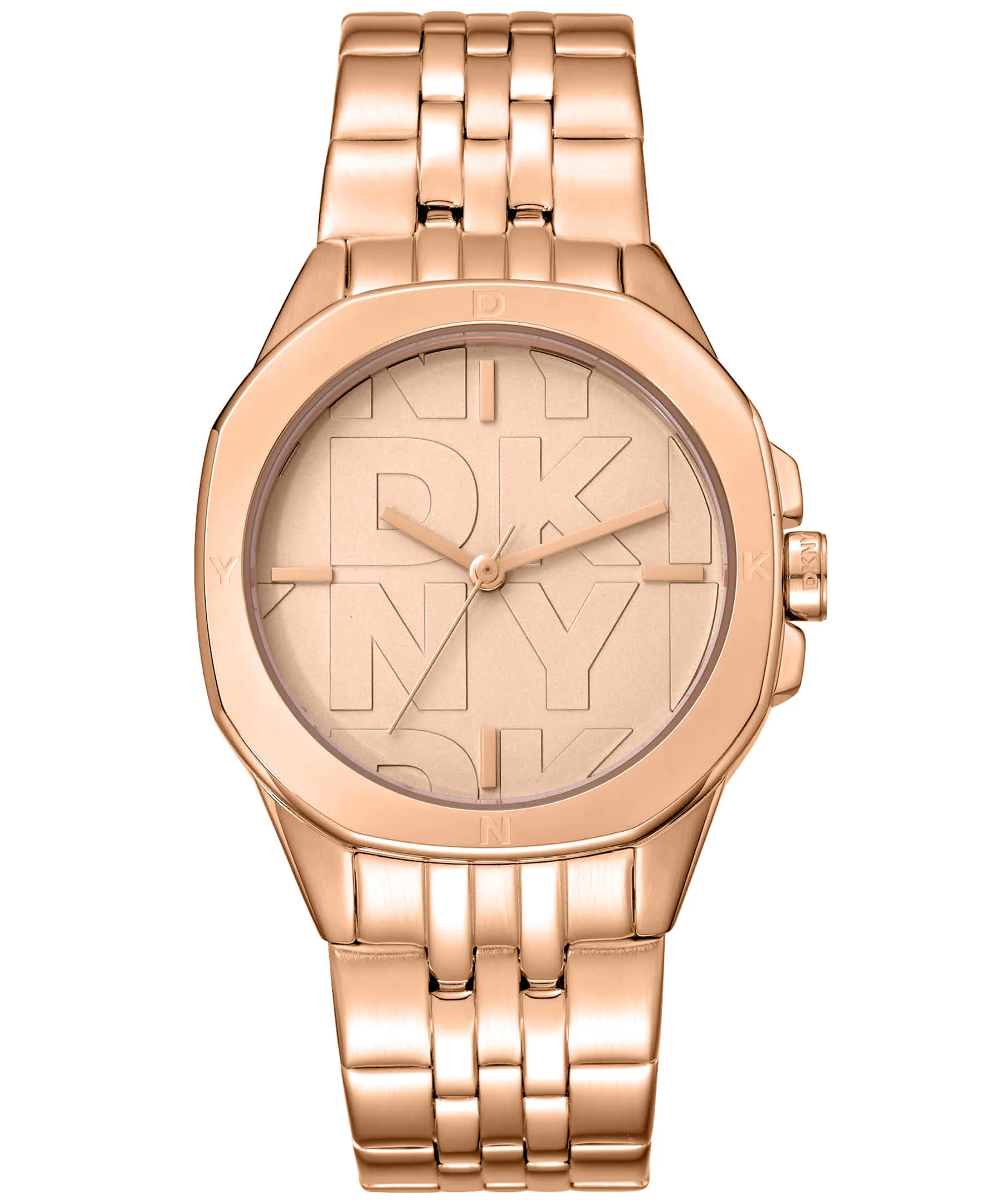 Dkny Women Watch, Rose Gold Color Case, Rose Gold Dial, Rose Gold Color Metal Bracelet, 3 Hands, 5 Atm - Image 6