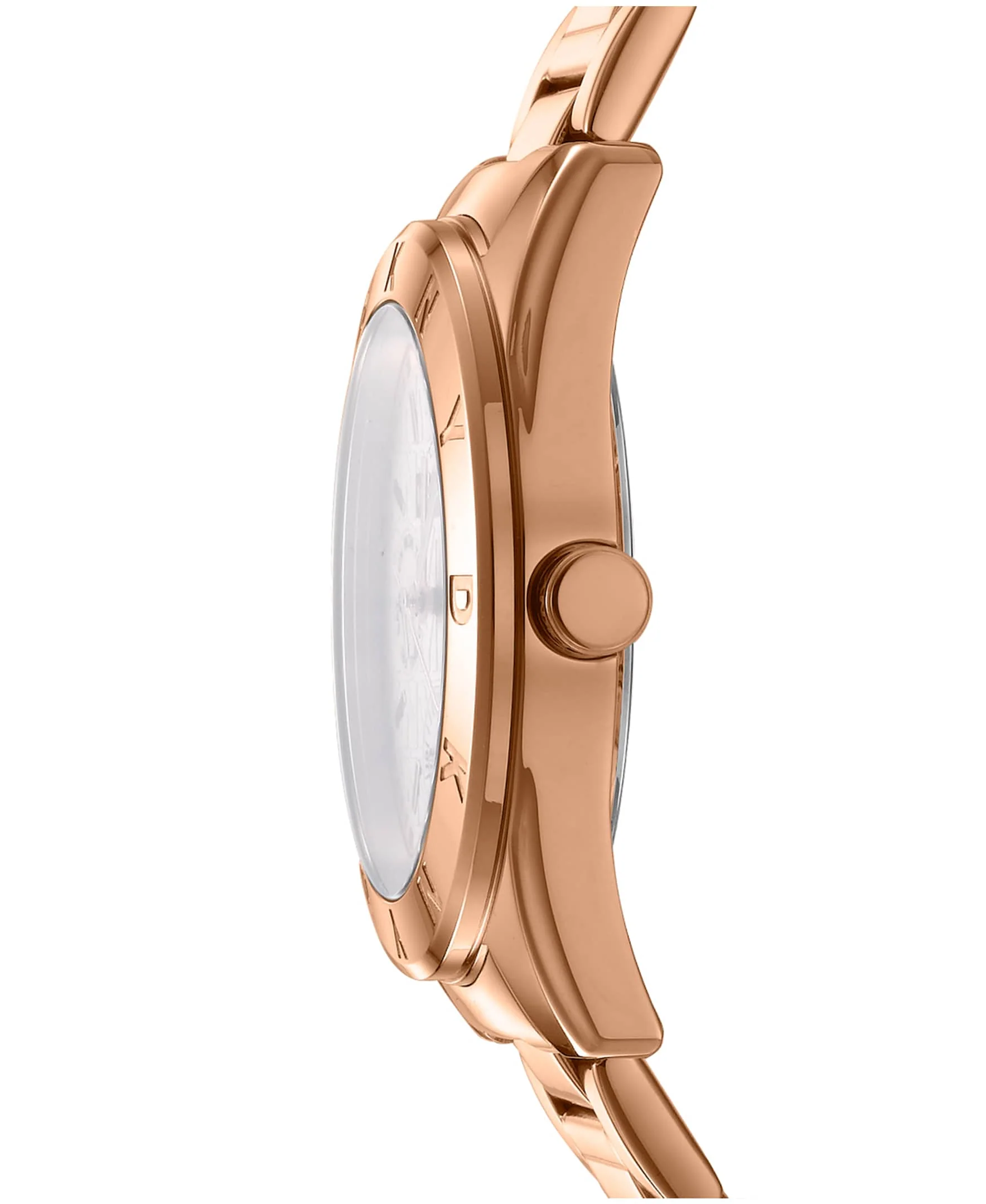 Dkny Women Watch, Rose Gold Color Case, Rose Gold Dial, Rose Gold Color Metal Bracelet, Multi-Function, 5 Atm - Image 2
