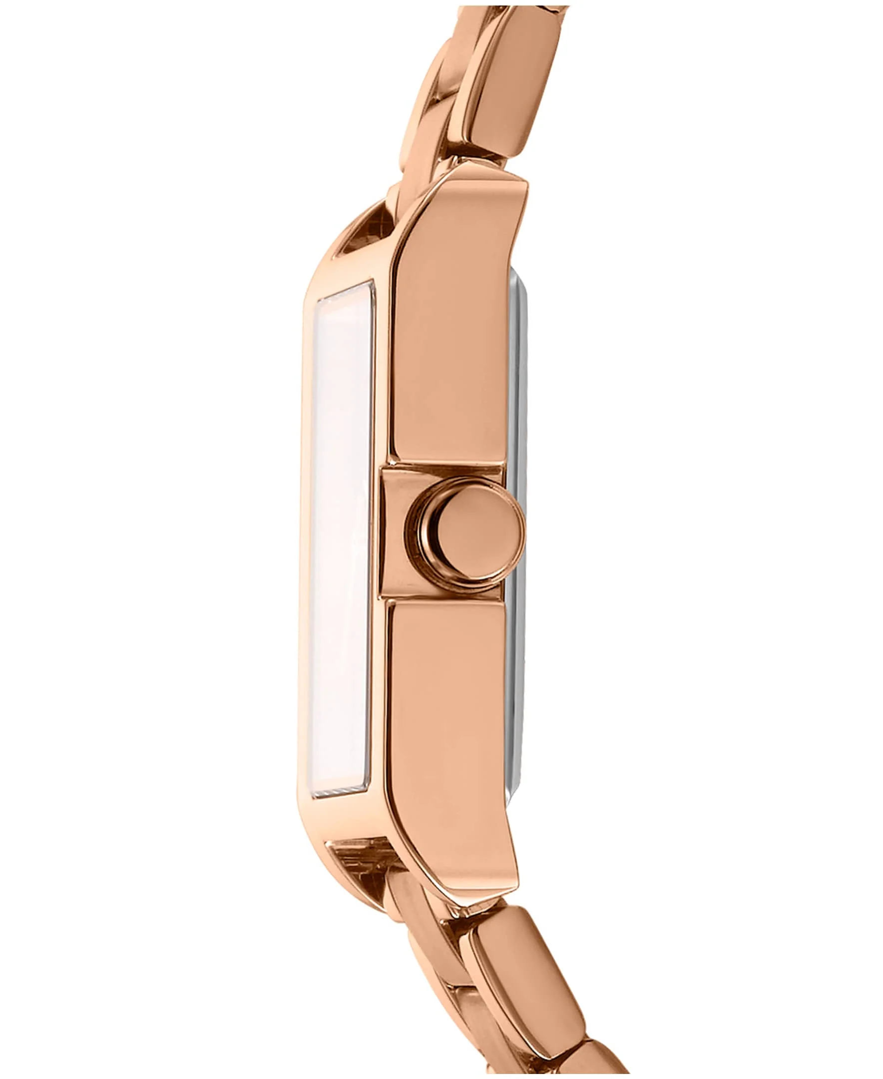 Dkny Women Watch, Rose Gold Color Case, Silver Dial, Rose Gold Color Metal Bracelet, 3 Hands, 3 Atm - Image 2