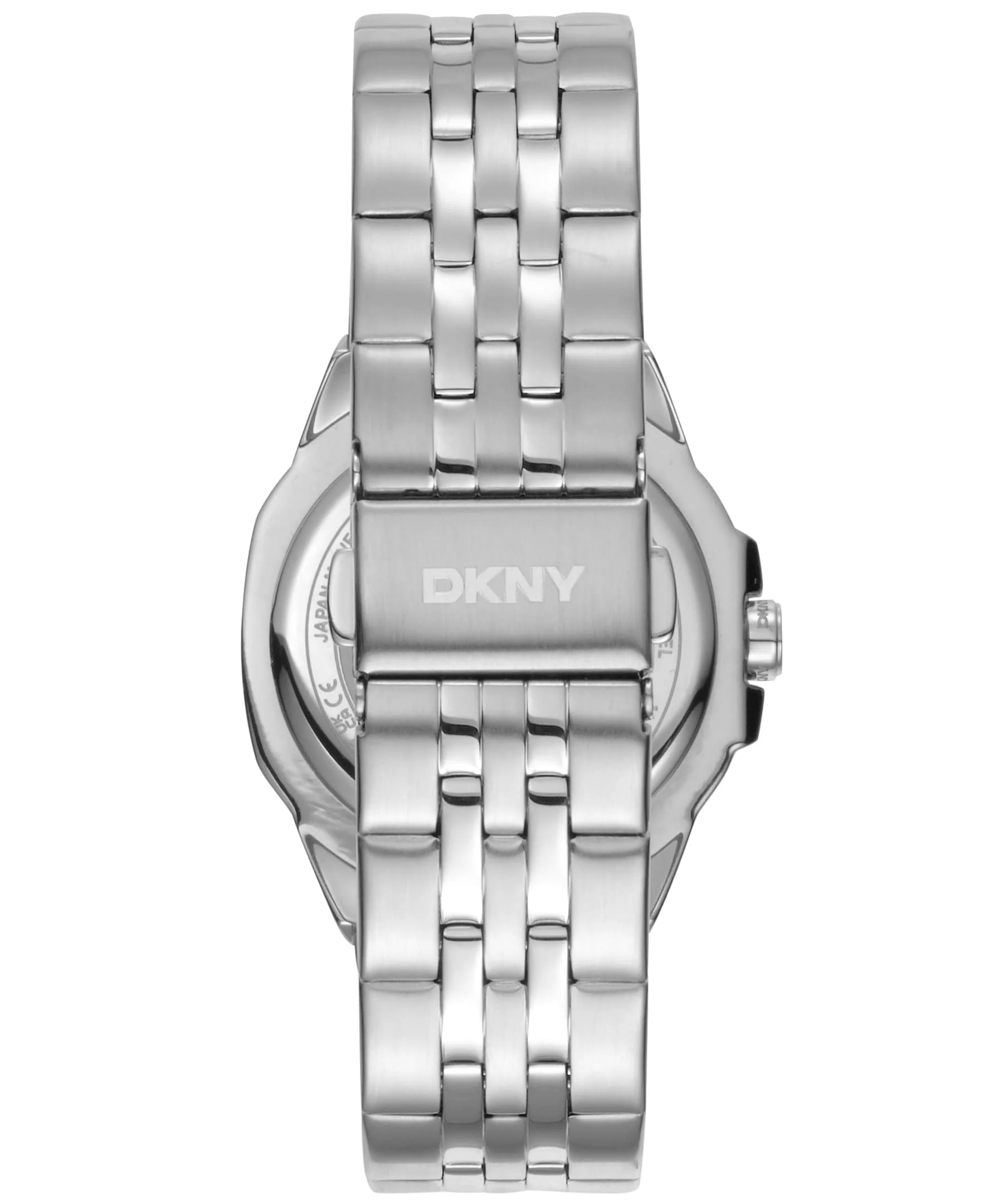 Dkny Women Watch, Silver Color Case, Blue Dial, Stainless Steel Metal Bracelet, 3 Hands, 5 Atm - Image 2
