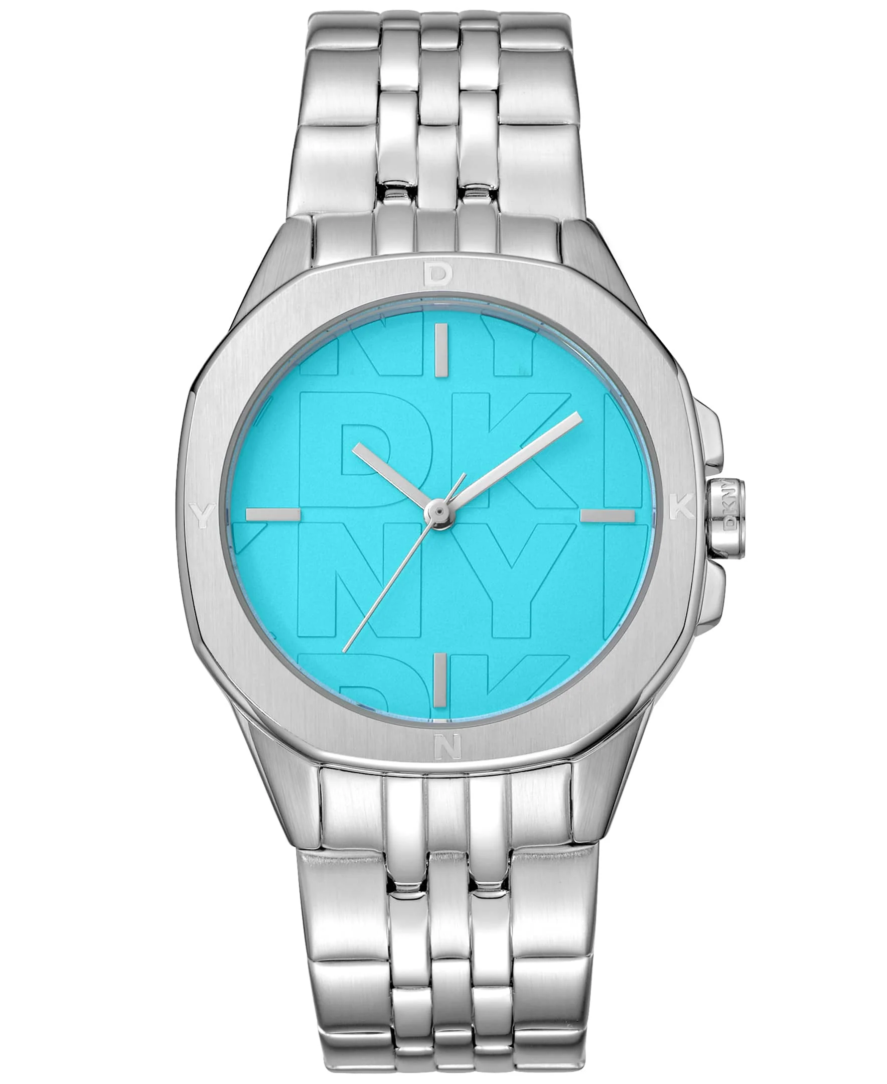 Dkny Women Watch, Silver Color Case, Blue Dial, Stainless Steel Metal Bracelet, 3 Hands, 5 Atm - Image 6
