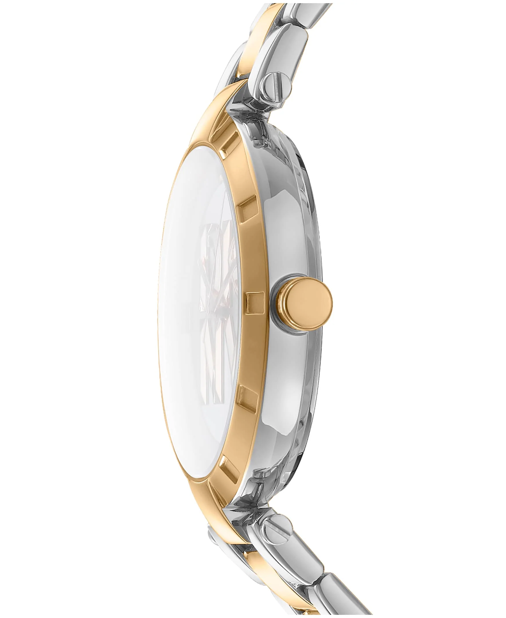 Dkny Women Watch, Two Tone Silver & Gold Color Case, Dark Green Dial, Two Tone Silver & Gold Color Metal Bracelet, 3 Hands, 5 Atm - Image 2