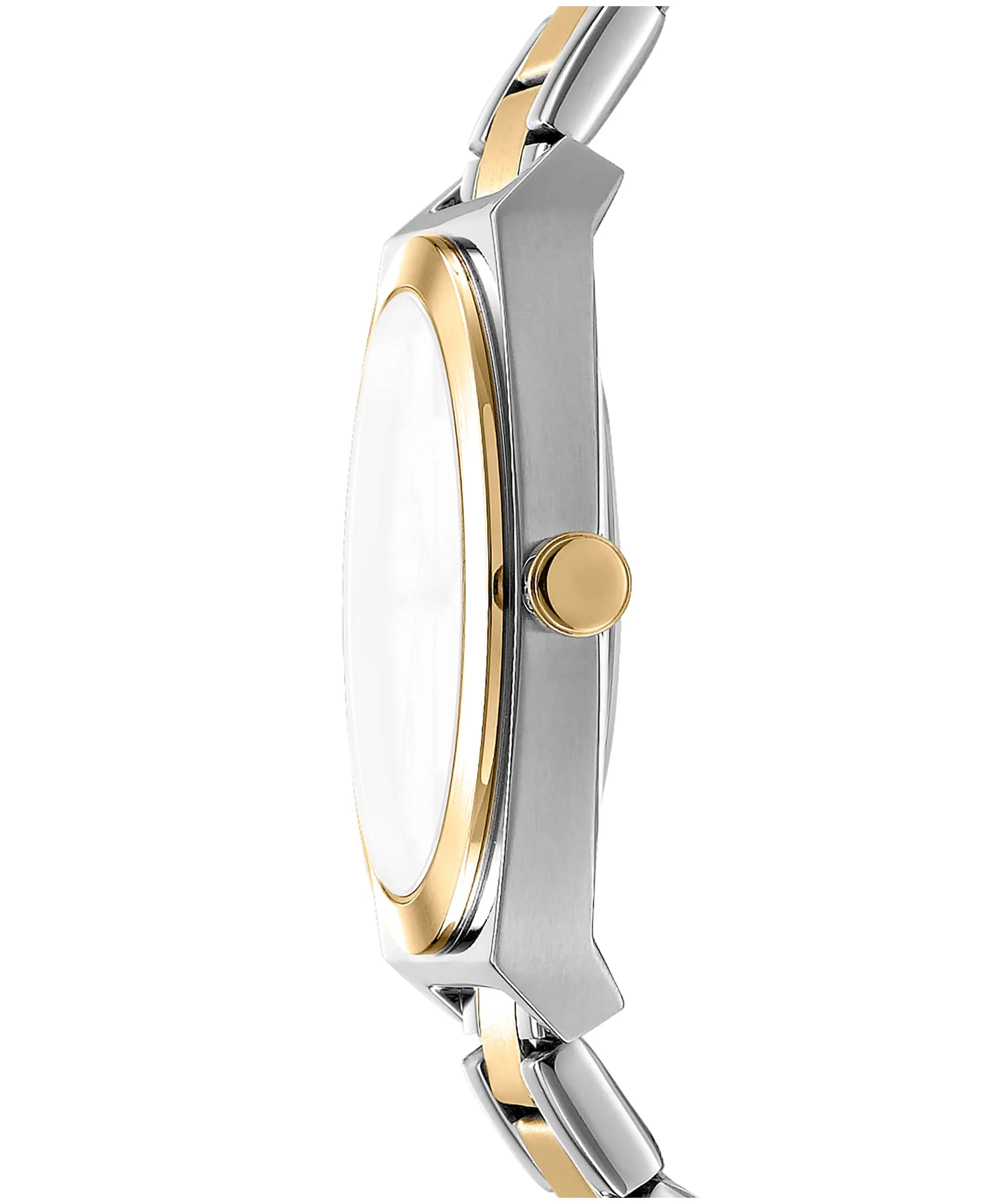Dkny Women Watch, Two Tone Silver & Gold Color Case, Light Blue Dial, Two Tone Silver & Gold Color Metal Bracelet, 3 Hands, 5 Atm - Image 4