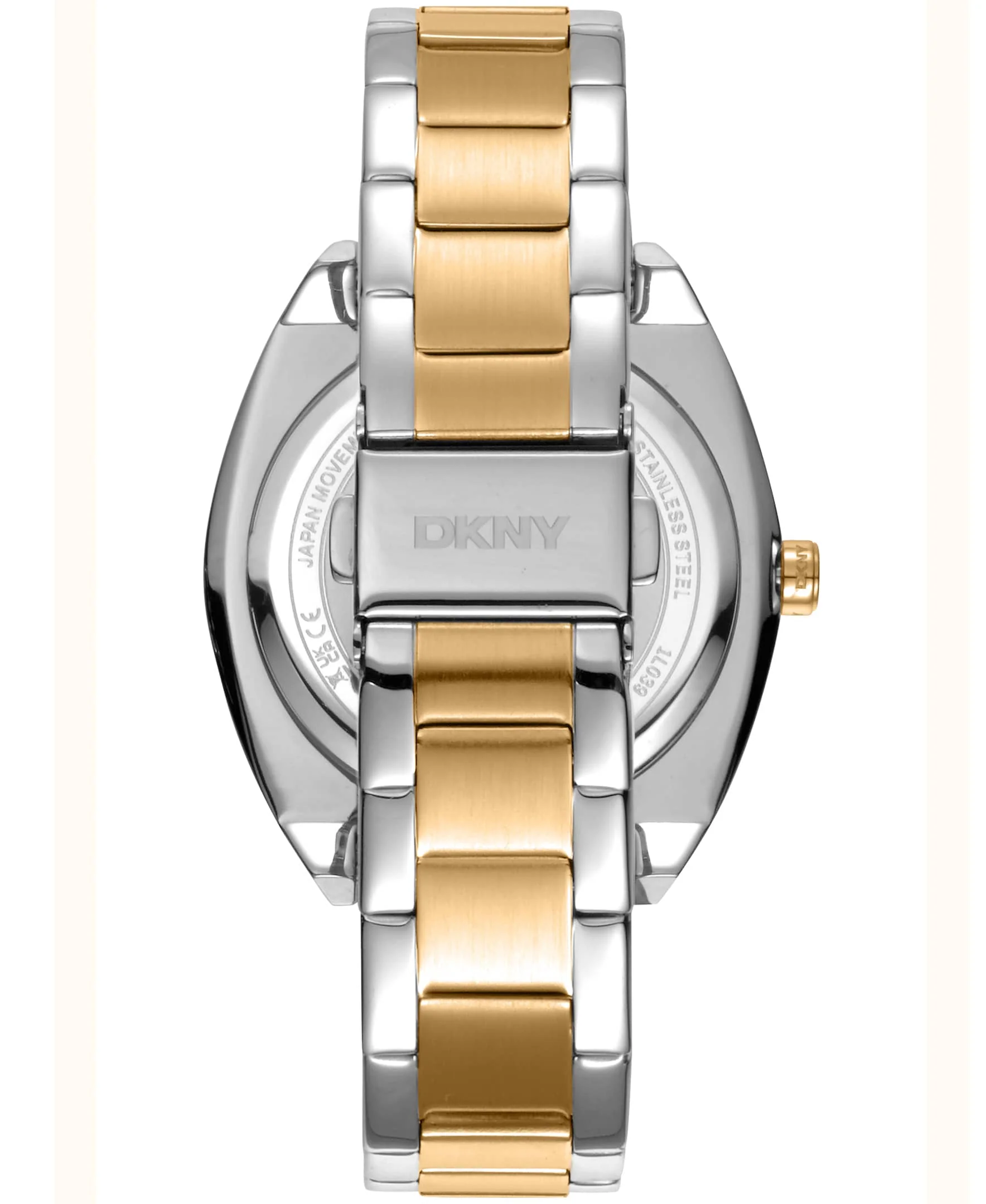 Dkny Women Watch, Two Tone Silver & Gold Color Case, Light Blue Dial, Two Tone Silver & Gold Color Metal Bracelet, 3 Hands, 5 Atm - Image 5