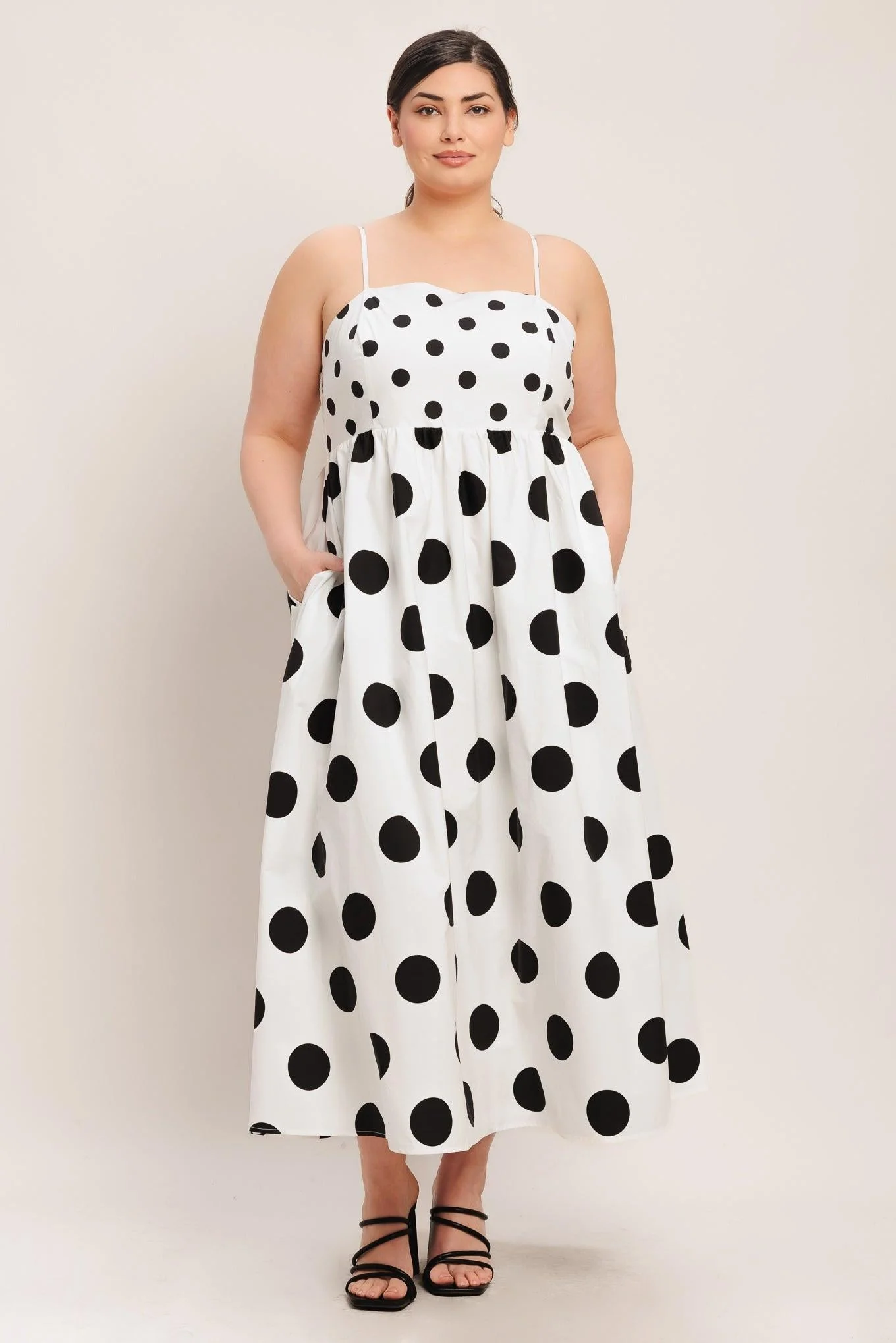 Dolce Vita Polka Dot Woven Midi Dress - Image 10
