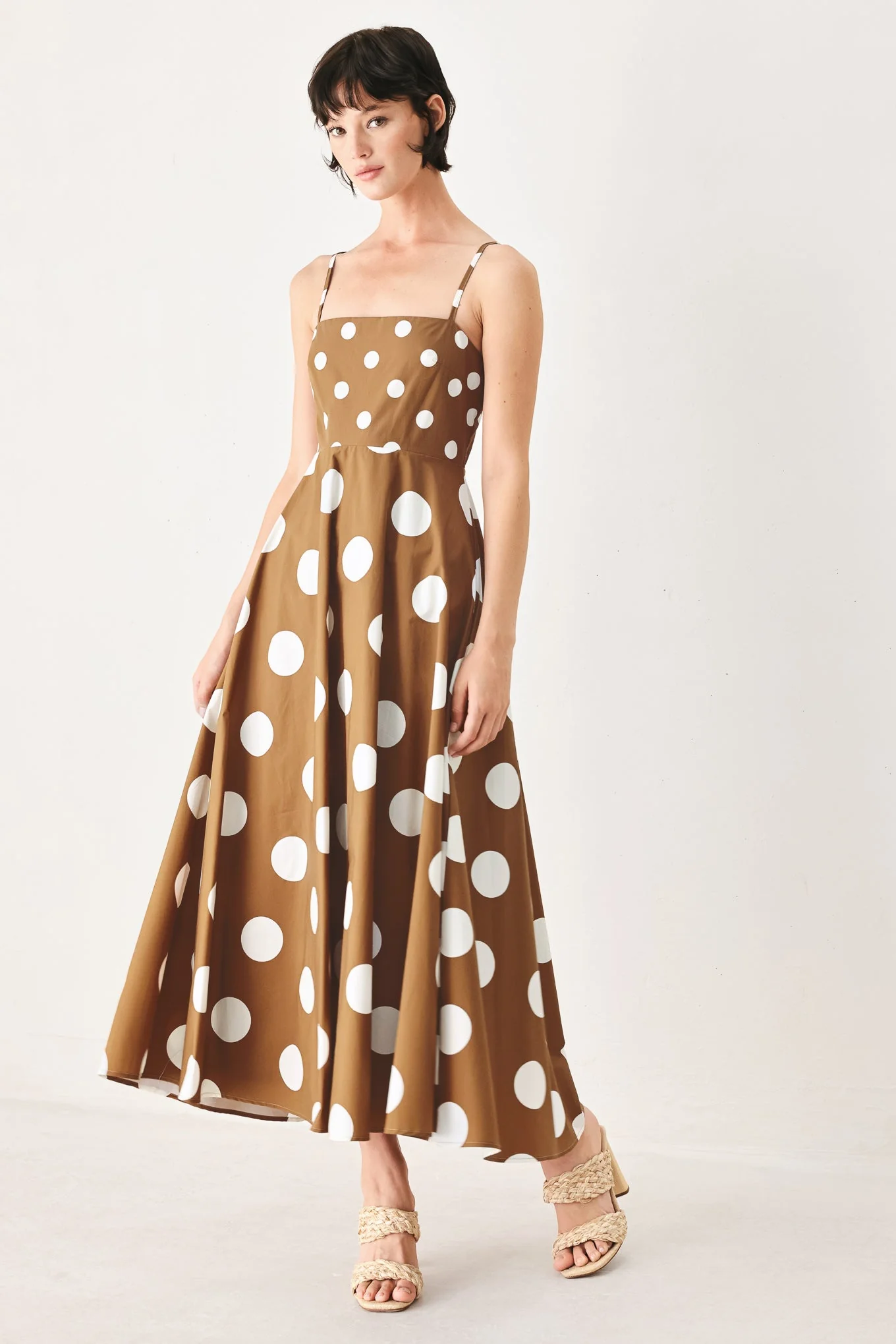 Dolce Vita Polka Dot Woven Midi Dress - Image 16