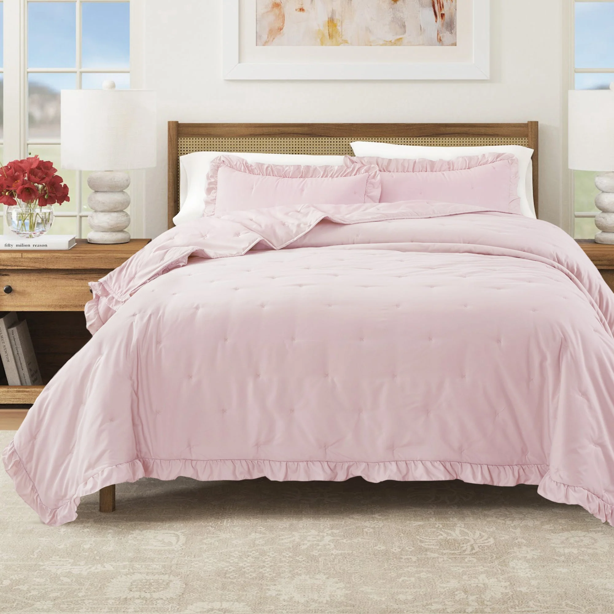 Dot Stitched Ruffled Quilt Set - Dot-Ruffled Collection - Image 13