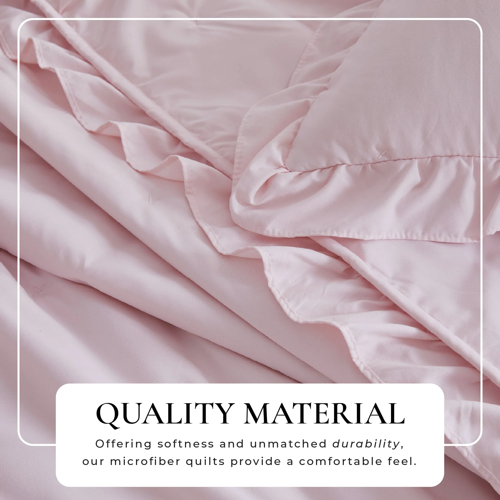 Dot Stitched Ruffled Quilt Set - Dot-Ruffled Collection - Image 14