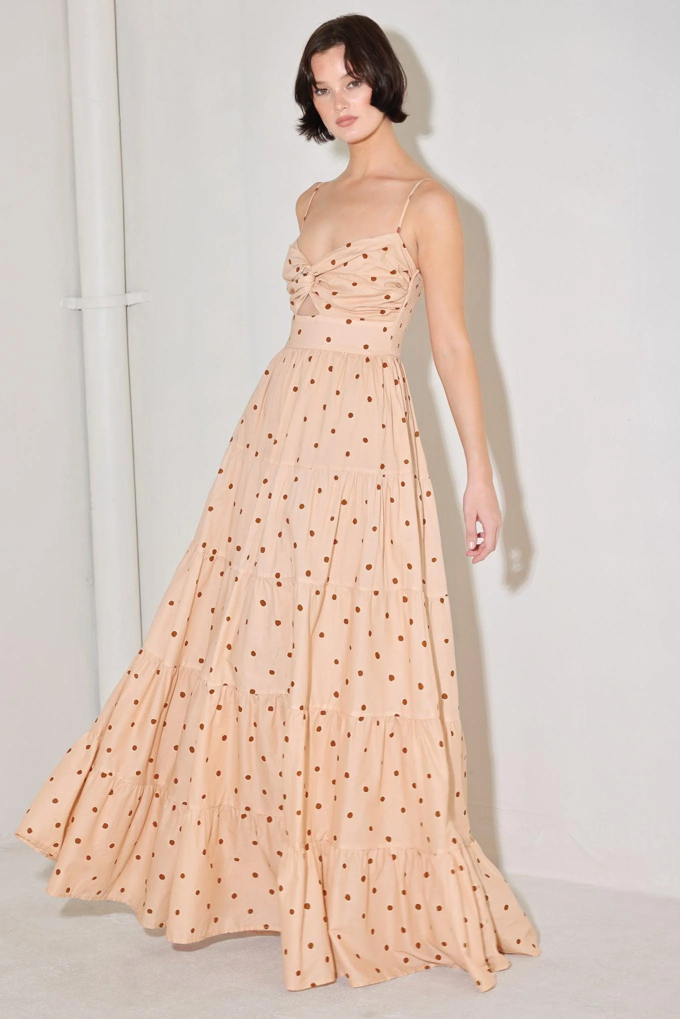 Dotted Dream Woven Maxi Dress - Image 4