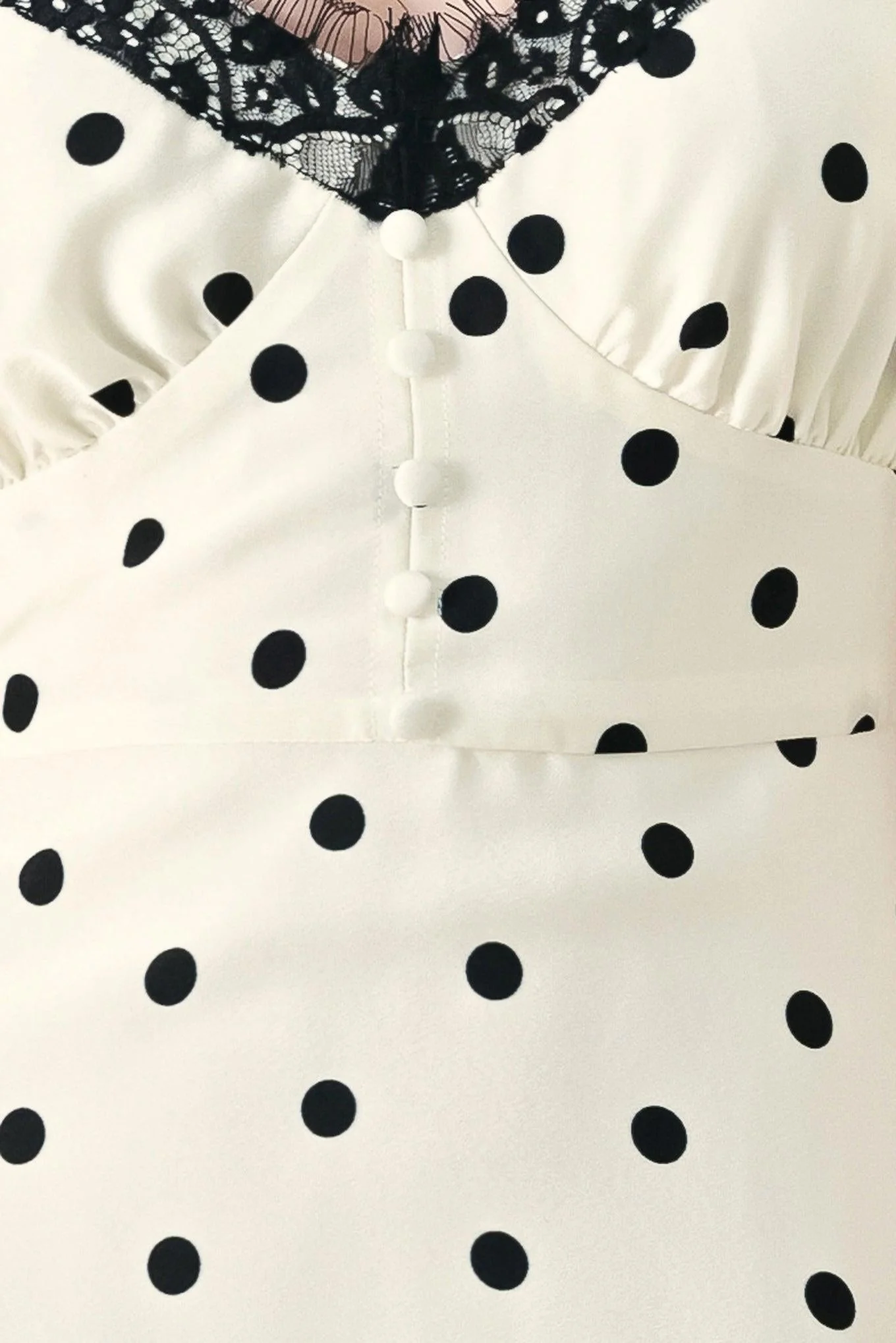 Dotty Sweetheart Woven Midi Dress - Image 7