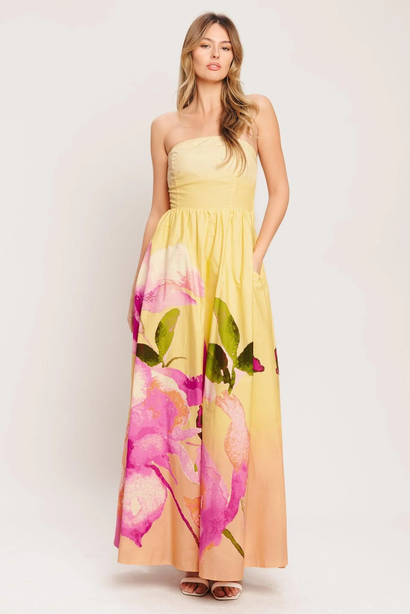 Dreamy Ombre Woven Maxi Dress - Image 3