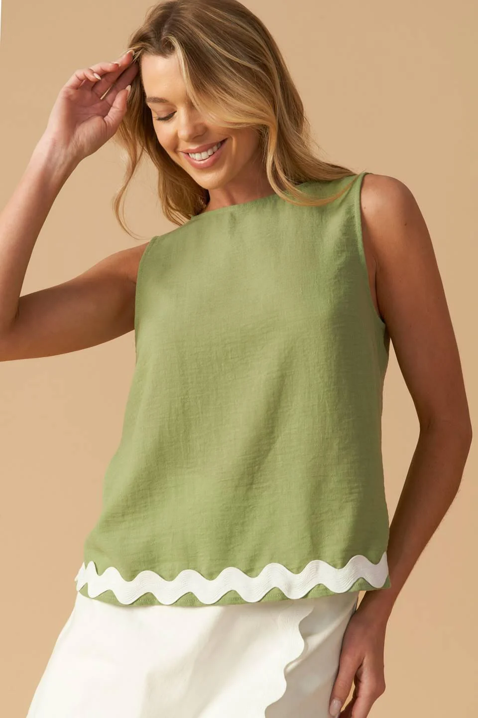 Drifting Currents Woven Top - Image 2