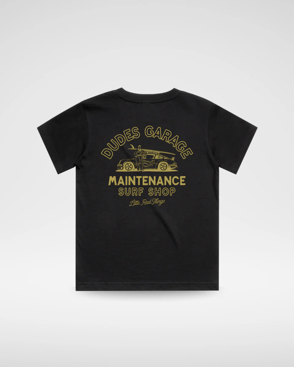 Dudes Garage Tee - Black - Image 5