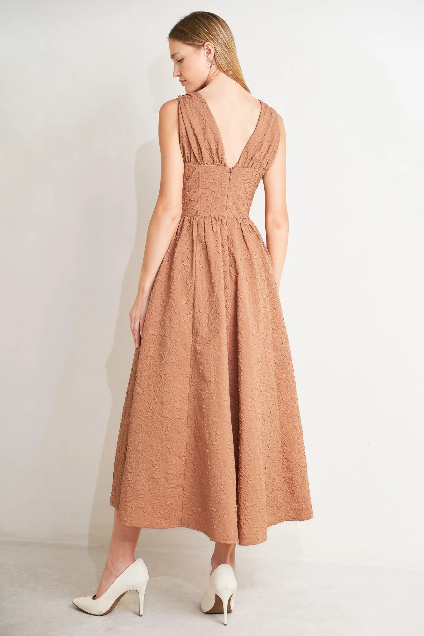 Earthbound Charm Woven Midi Dress - Image 2