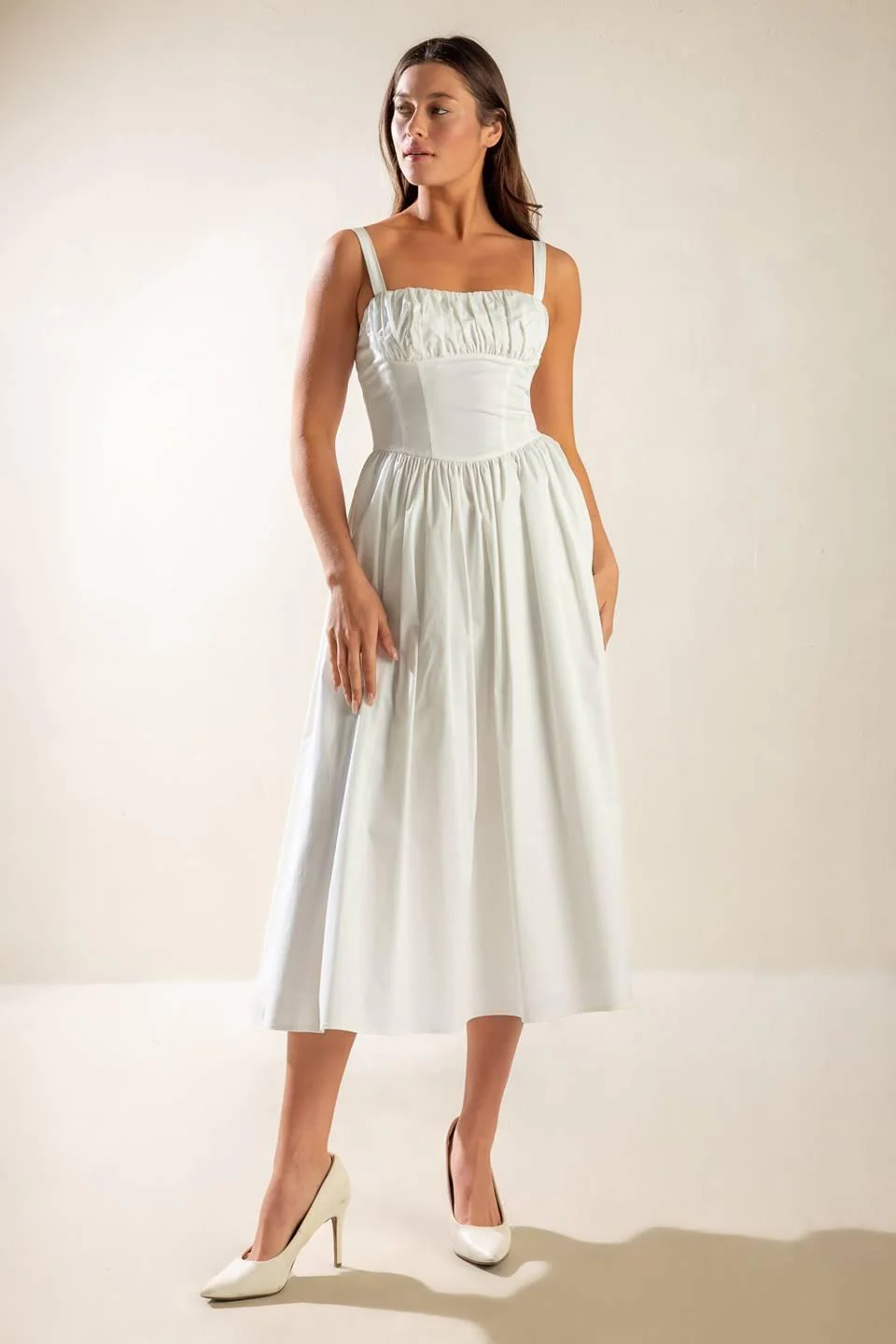 Easily Loved Woven Midi Dress - Image 9