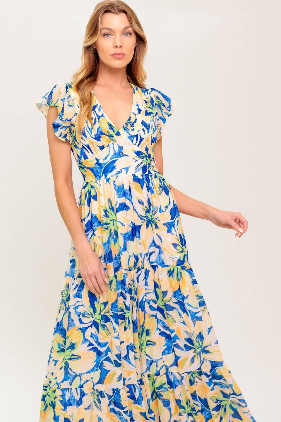 Echoes of You Floral Woven Maxi Dress - Image 3