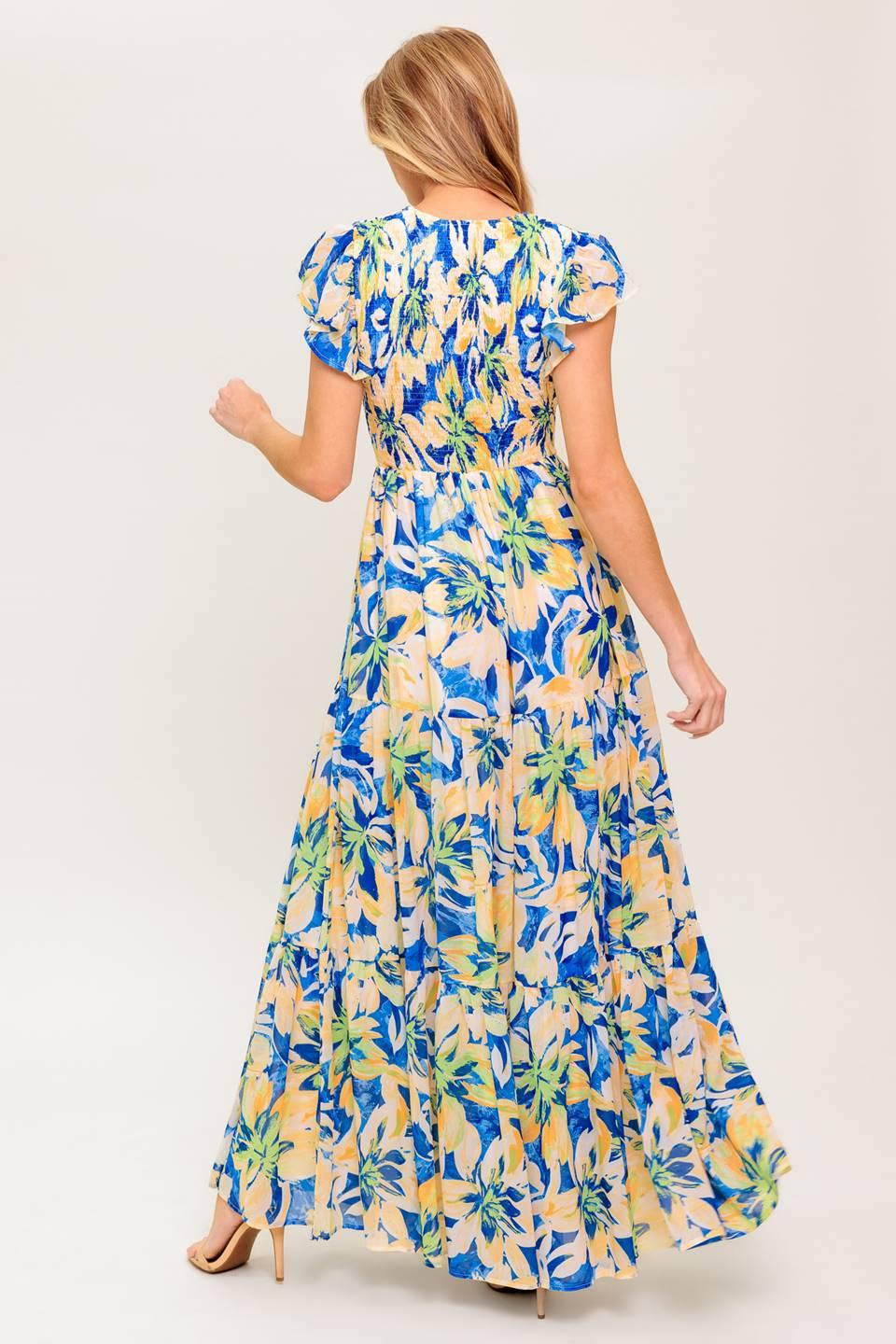 Echoes of You Floral Woven Maxi Dress - Image 5