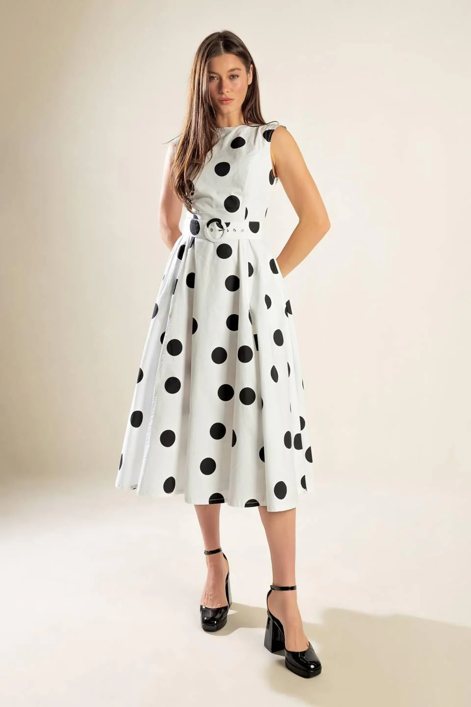 Echoing Fjord Woven Midi Dress - Image 6