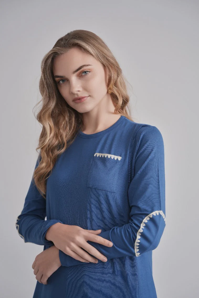 Ecru Stitch Nursing Nightgown - Image 2