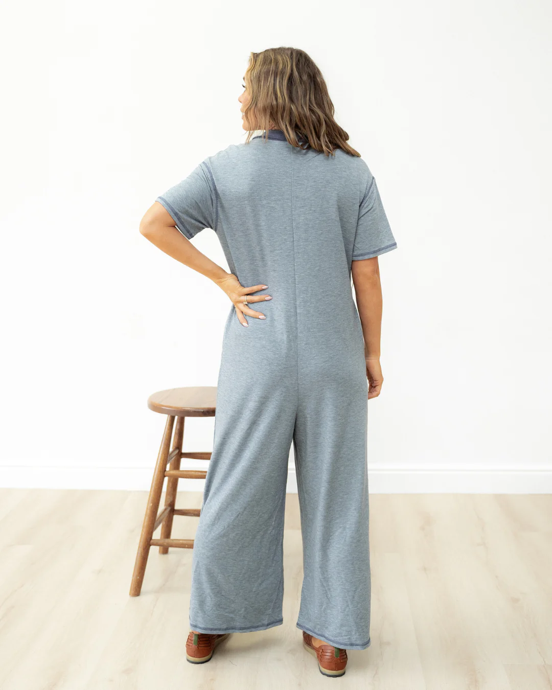 Eddie Pocket Short Sleeve Jumpsuit - Image 7