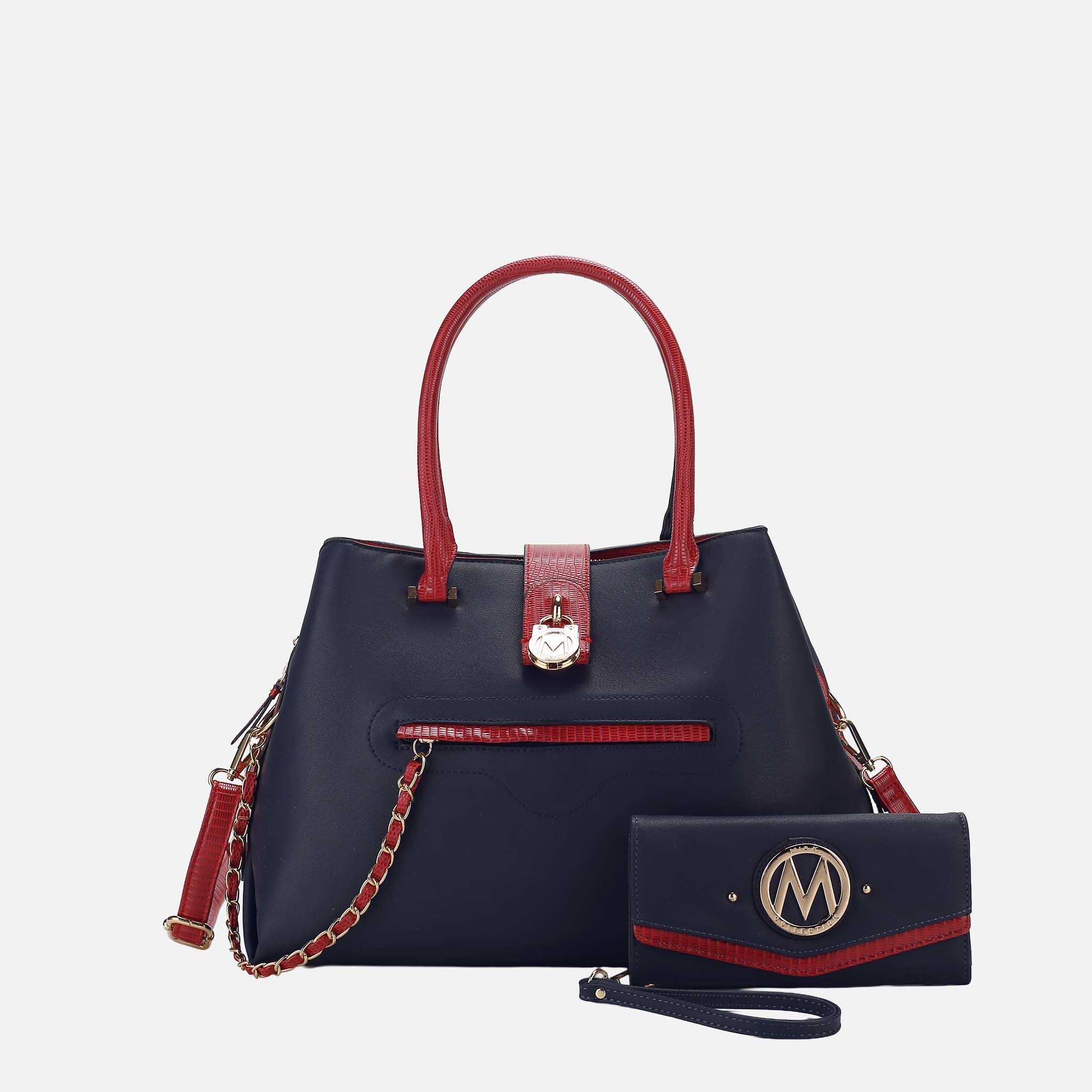 Edith Vegan Leather Women Tote Bag With wallet - Image 2