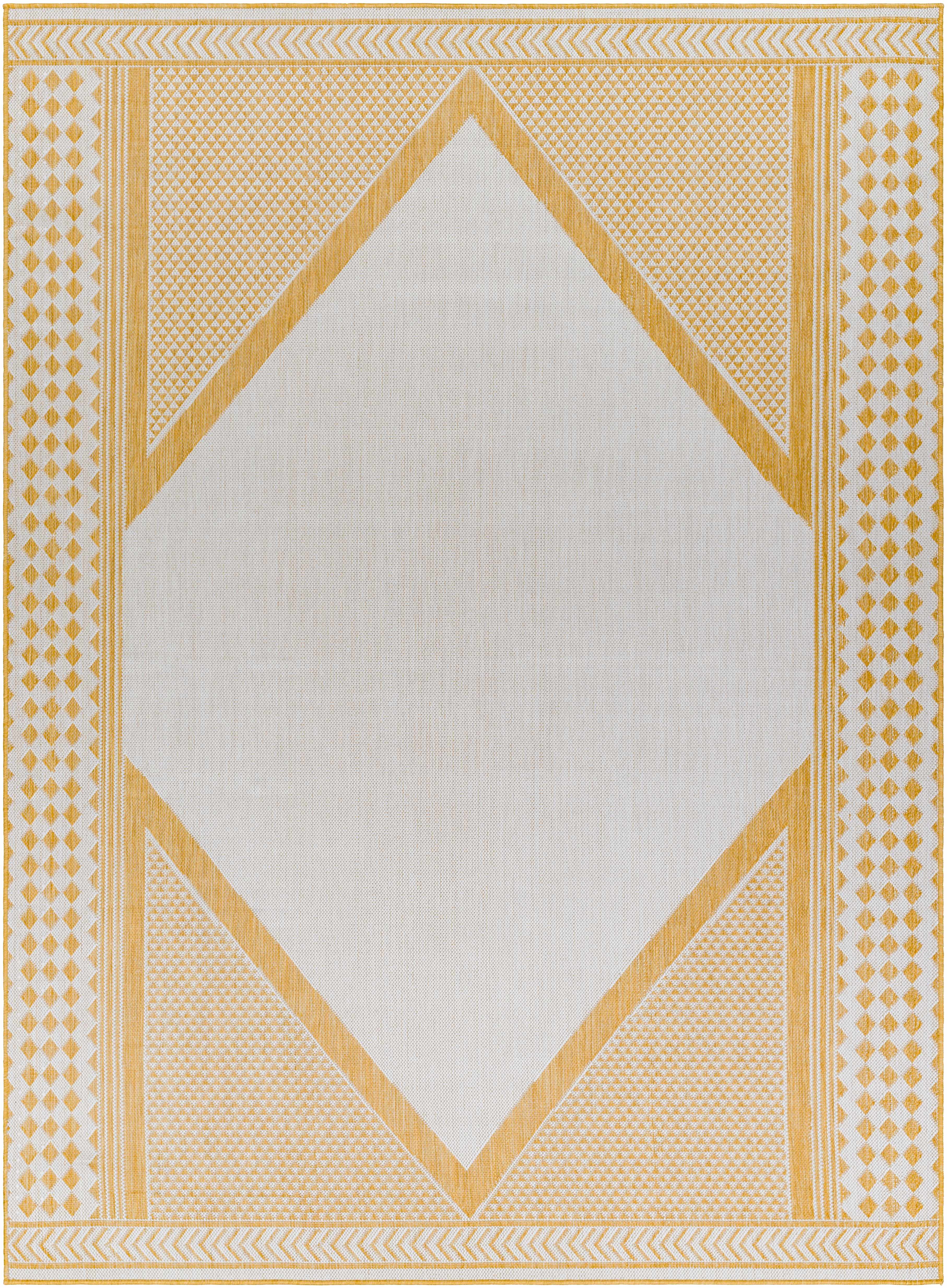 Efrem Mustard Outdoor Carpet Area Rug - Clearance - Image 3