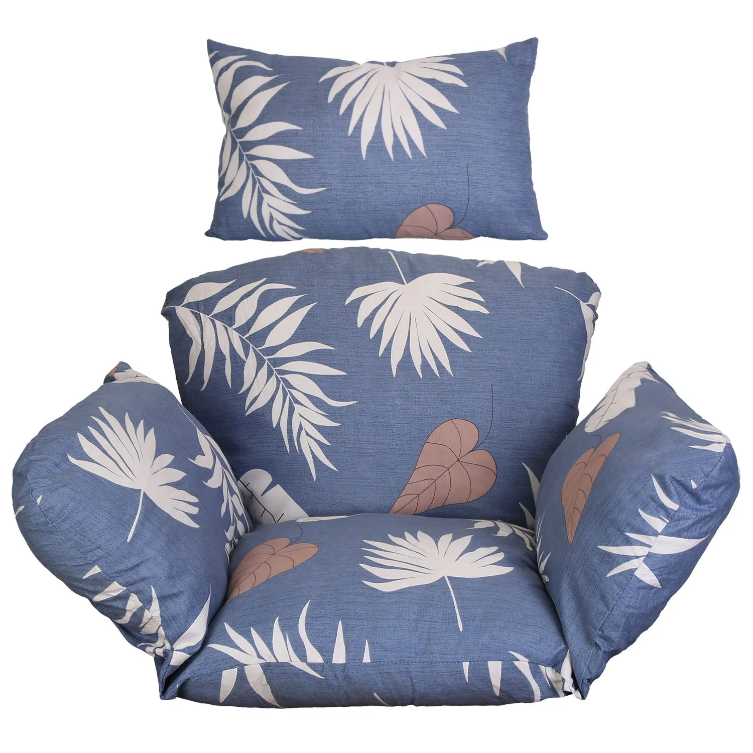 Egg Chair Cushion Hanging Basket Seat Cushion Thicken Soft Egg Swing Chair Pad Hanging Egg Chair Cushion with Headrest - Image 6