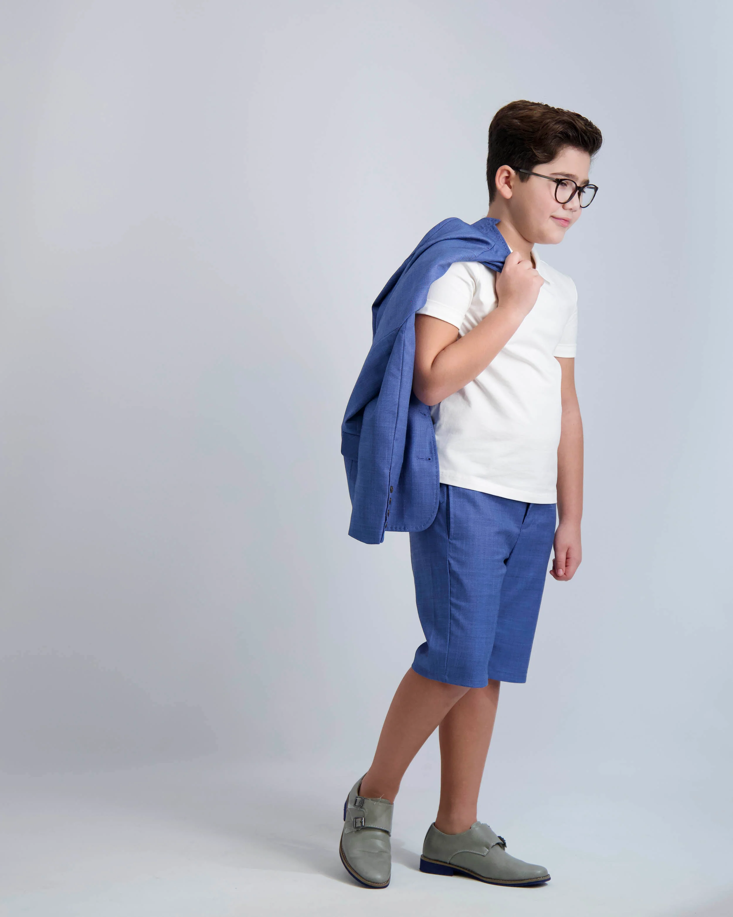 Egyptian Blue Short Dress Pants - Image 3