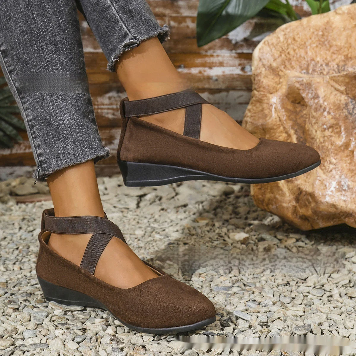Elastic Band Platform Wedge Pumps – 6 Colors EU 35–43 - Image 12