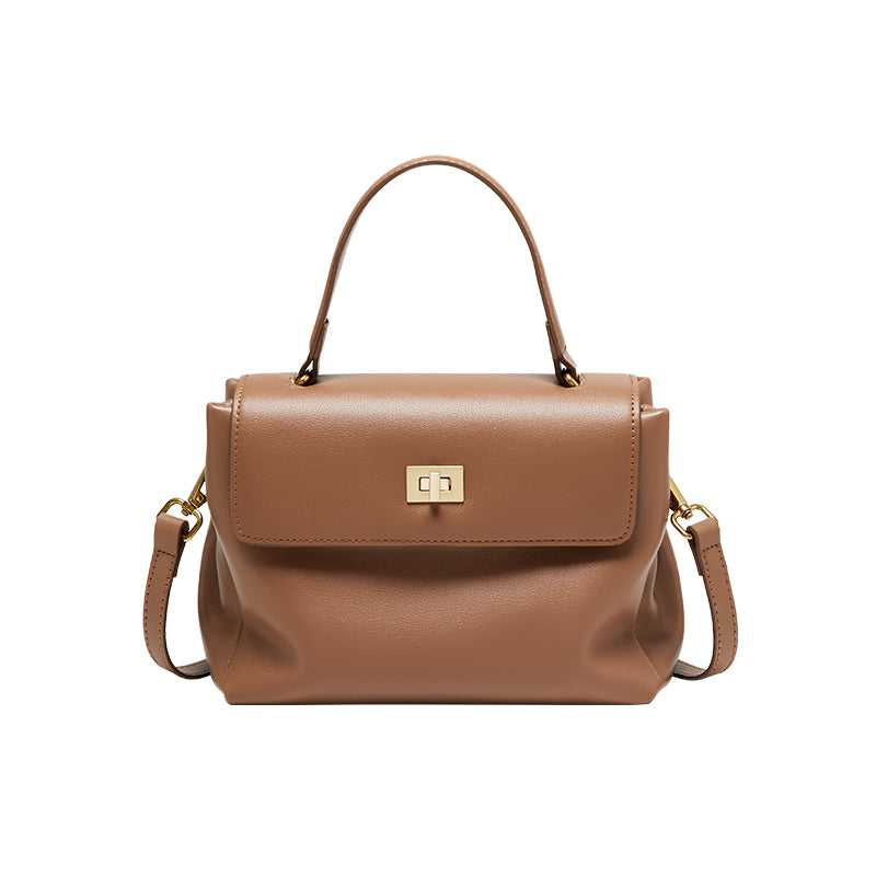 Elegant Leather Satchel Bag - Image 7