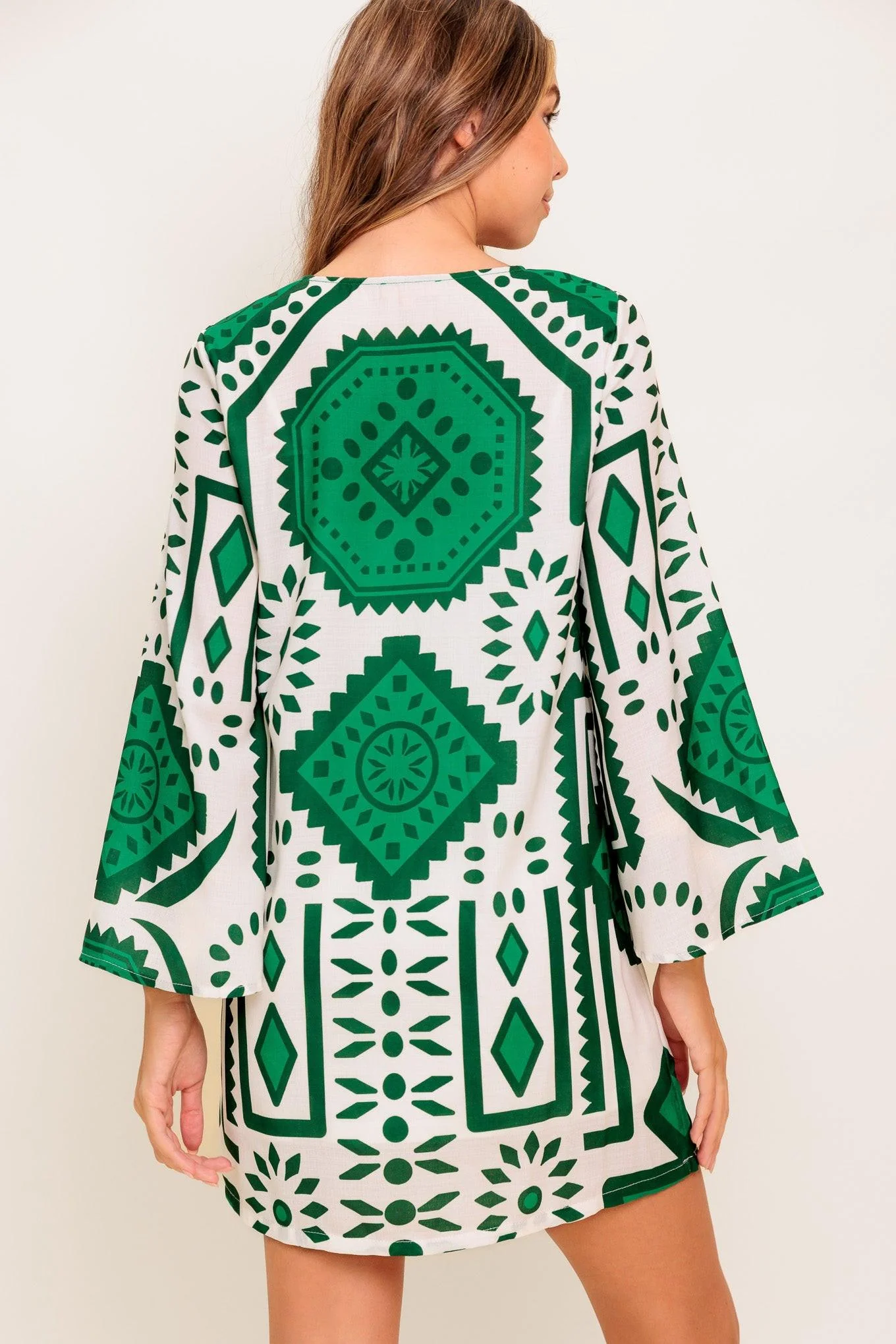 Emerald Terra Tunic Woven Mini Dress - Image 3