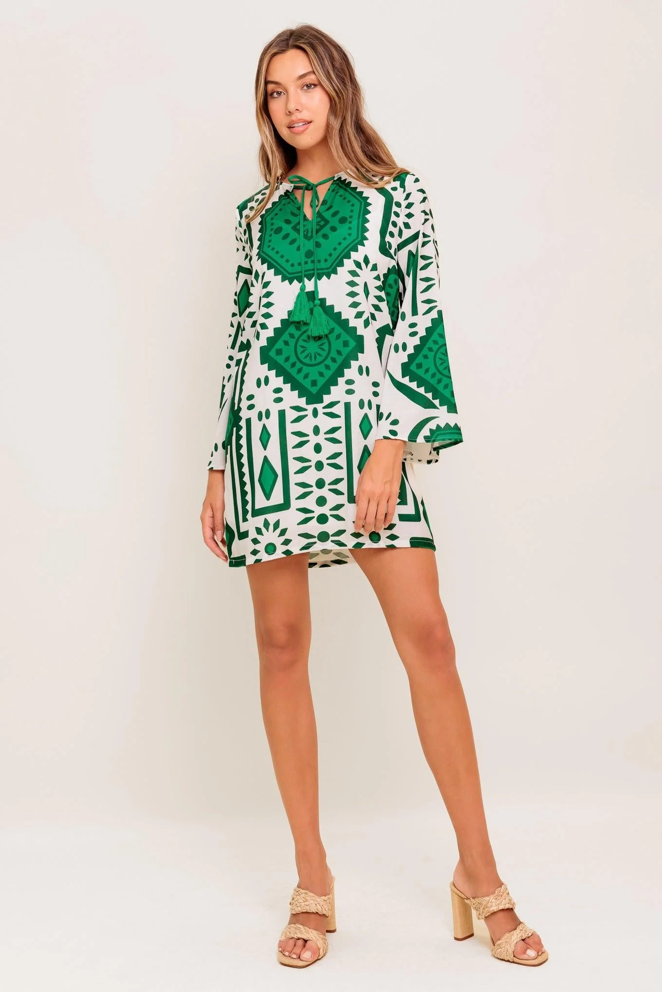Emerald Terra Tunic Woven Mini Dress - Image 4
