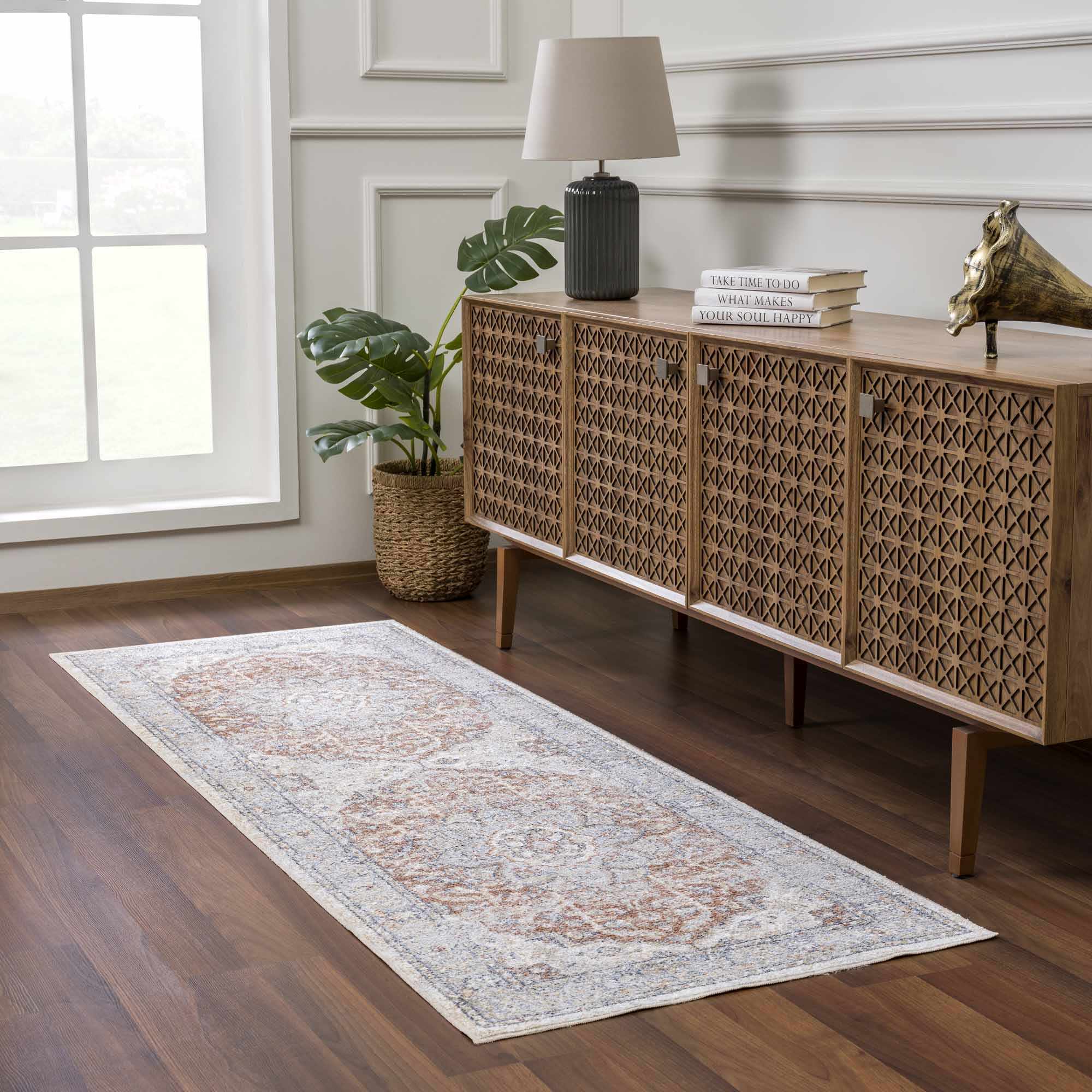 Emke Flat Pile Washable Rug - Clearance - Image 4