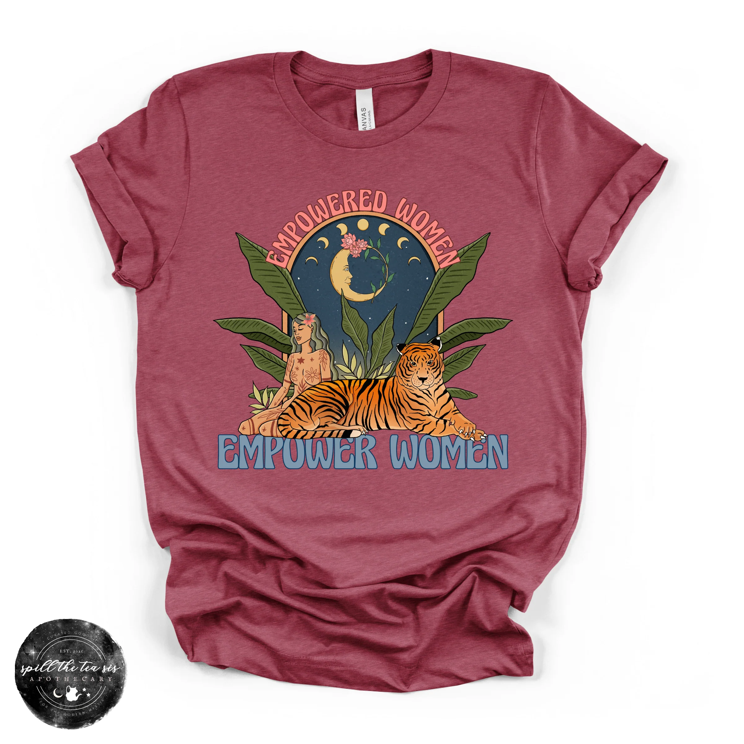 Empowered Women Empower Women Tee | Feminine Strength Graphic T-Shirt - Image 4