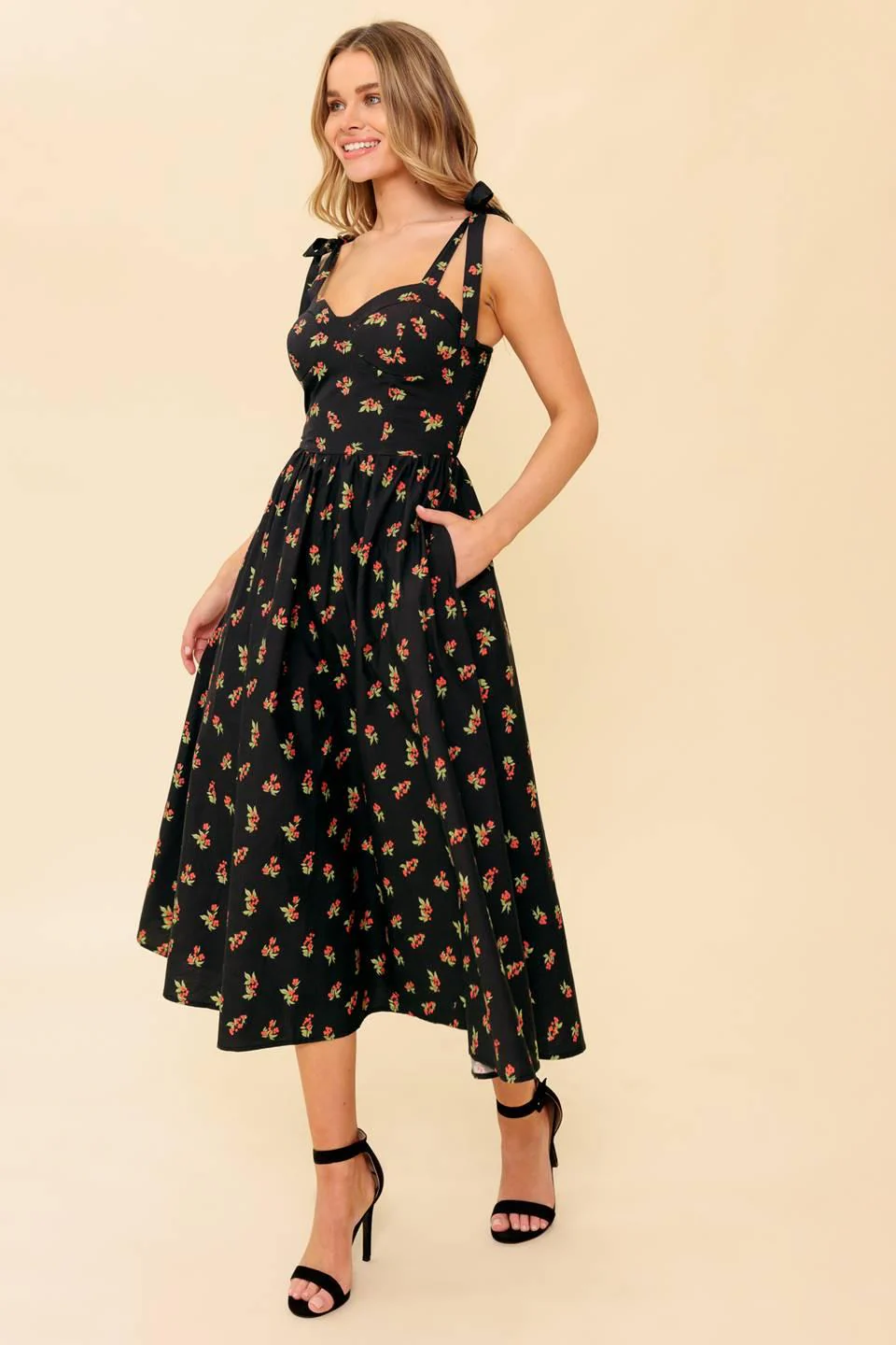 Enchanting Moments Woven Mdi Dress - Image 3