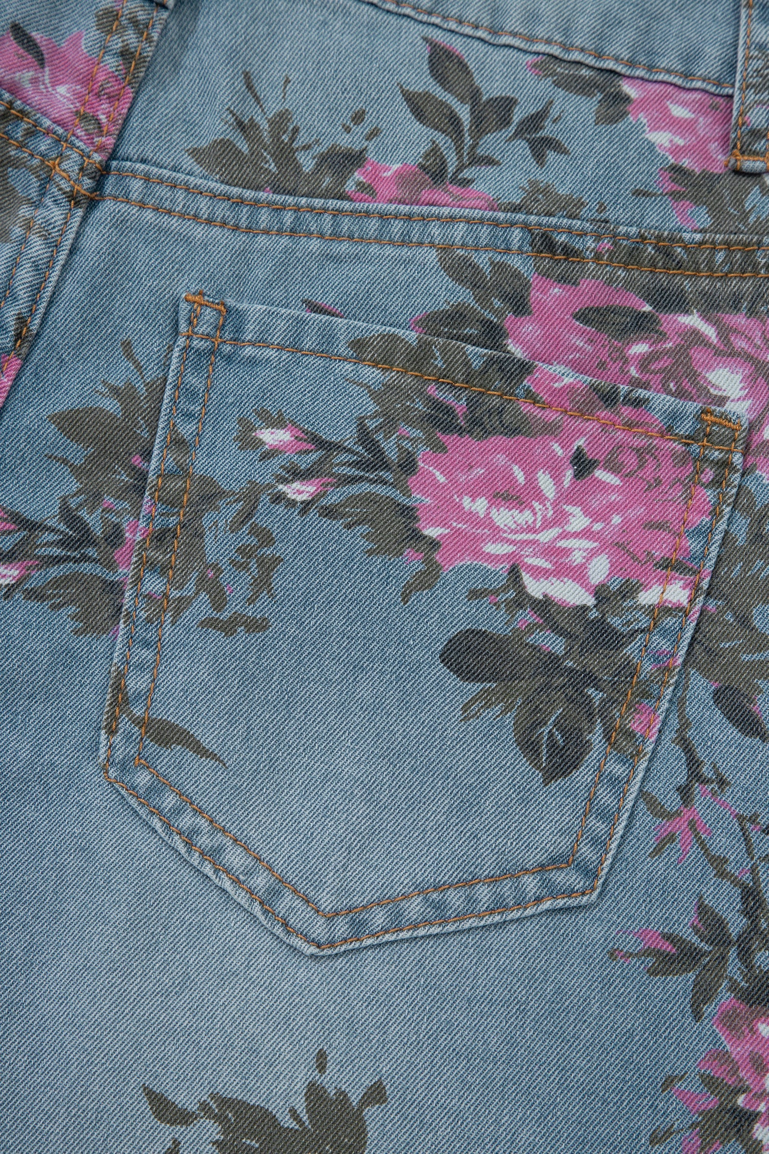 Threaded Pear Esme Floral Print Bootcut Jeans - Image 7