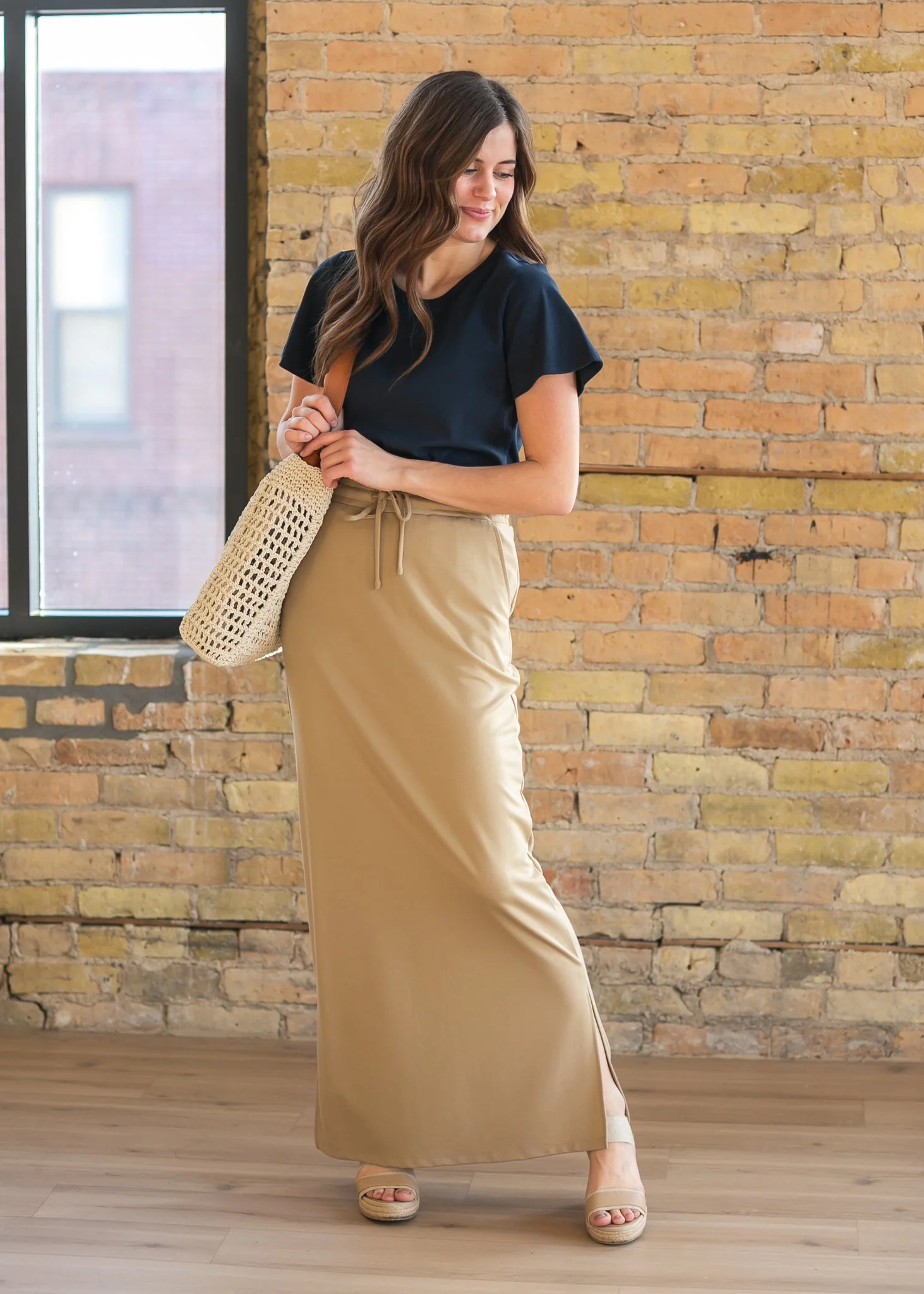 Essential Navy Flutter Sleeve Top - Image 5