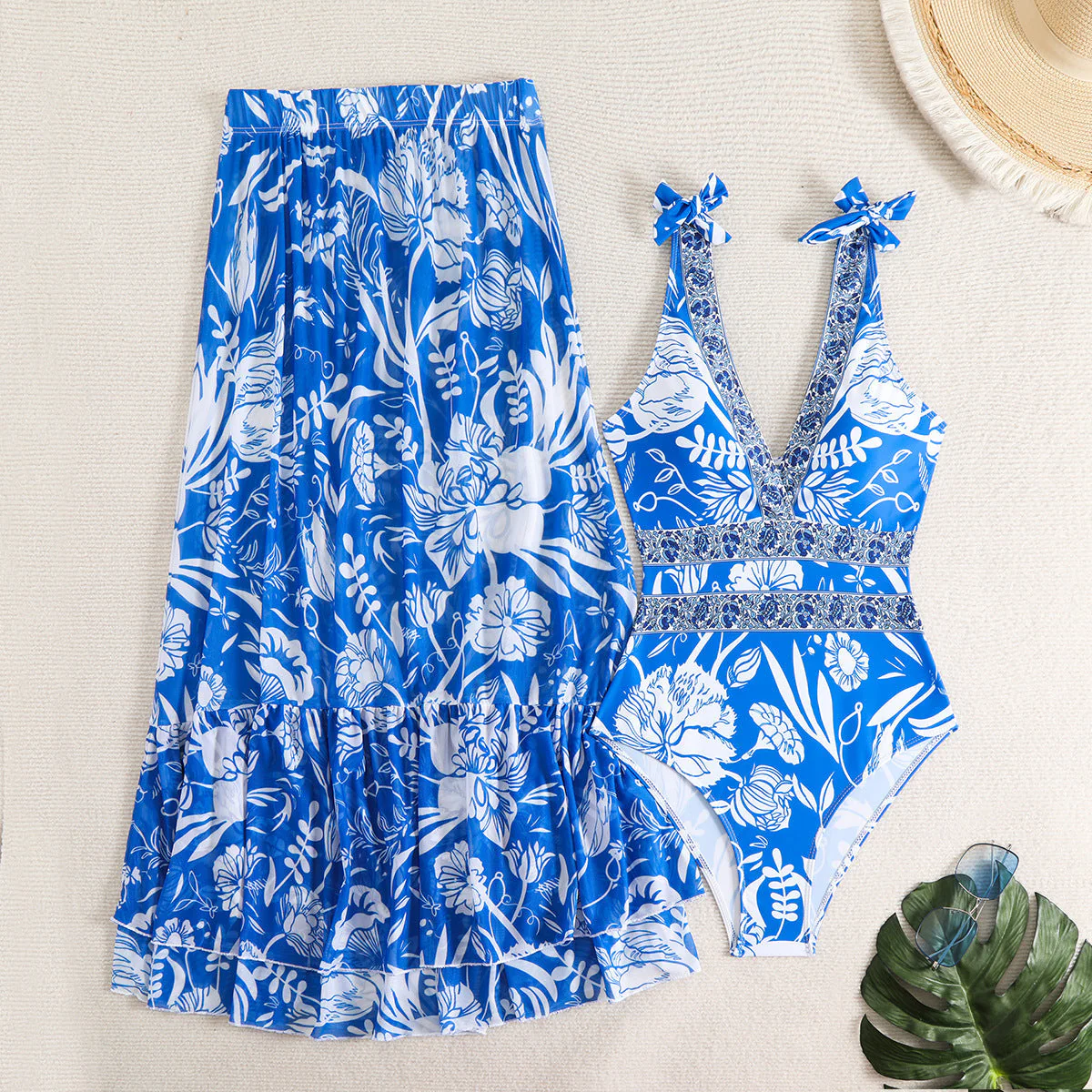 Ethnic Style One-piece Swimsuit For Women Beach Suit - Image 2