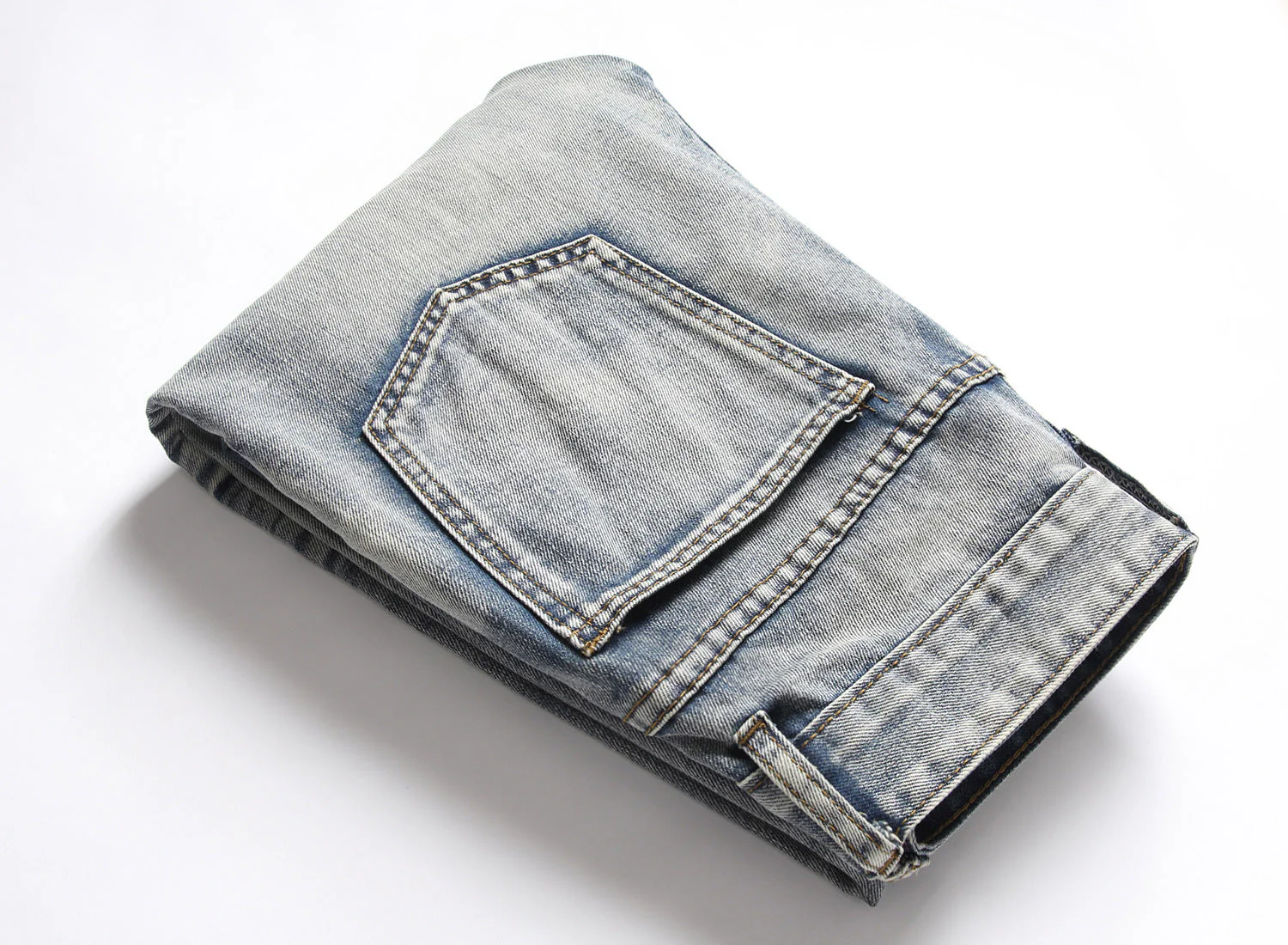 European And American Nostalgic Jeans Men's Ripped Special Embroidery - Image 4