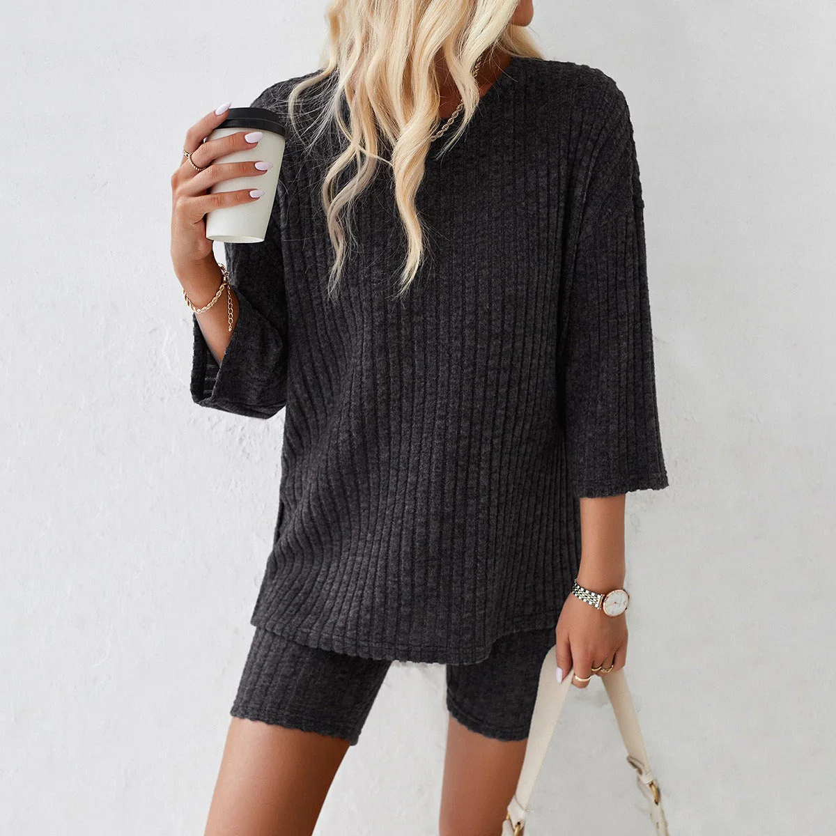 European and American Women’s Spring and Summer Elegant and Fashionable Casual Set - Image 3
