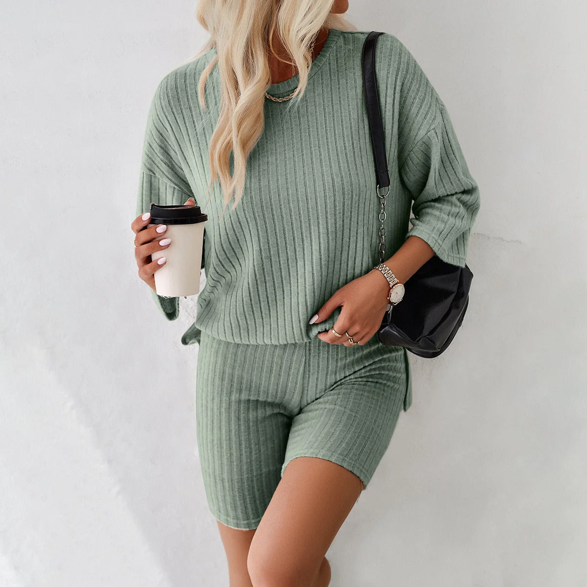 European and American Women’s Spring and Summer Elegant and Fashionable Casual Set - Image 4